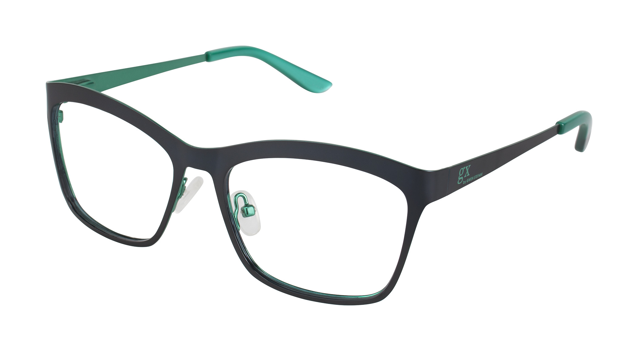 GX By Gwen Stefani GX043 Women\'s Black Full Rim Eyeglasses Unknown RX- NEW GX BY GWEN SEFANI GX043 BLK BLACK TORTOISE AUTHENTIC  main image 2