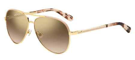 NEW ? AUTHENTIC Kate Spade Amaris Sunglasses. Kate Spade Amaris Aviator Sunglasses, Gold Pink/Gold  main image 2