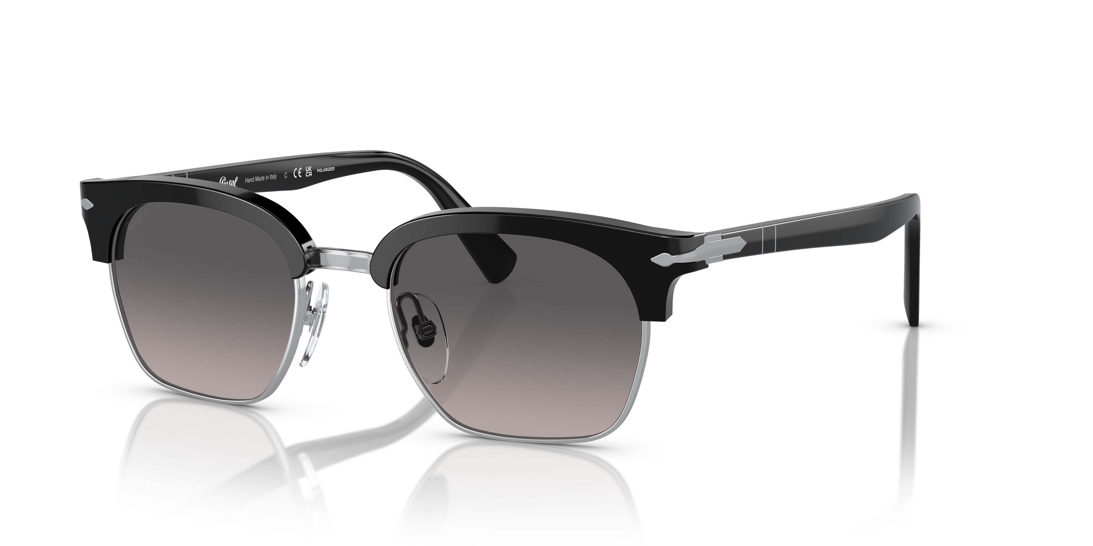 Persol PO3251S Grey Cat-Eye Sunglasses Persol PO3292S S (50 - 21) with Blue lenses and Grey frame  main image 3