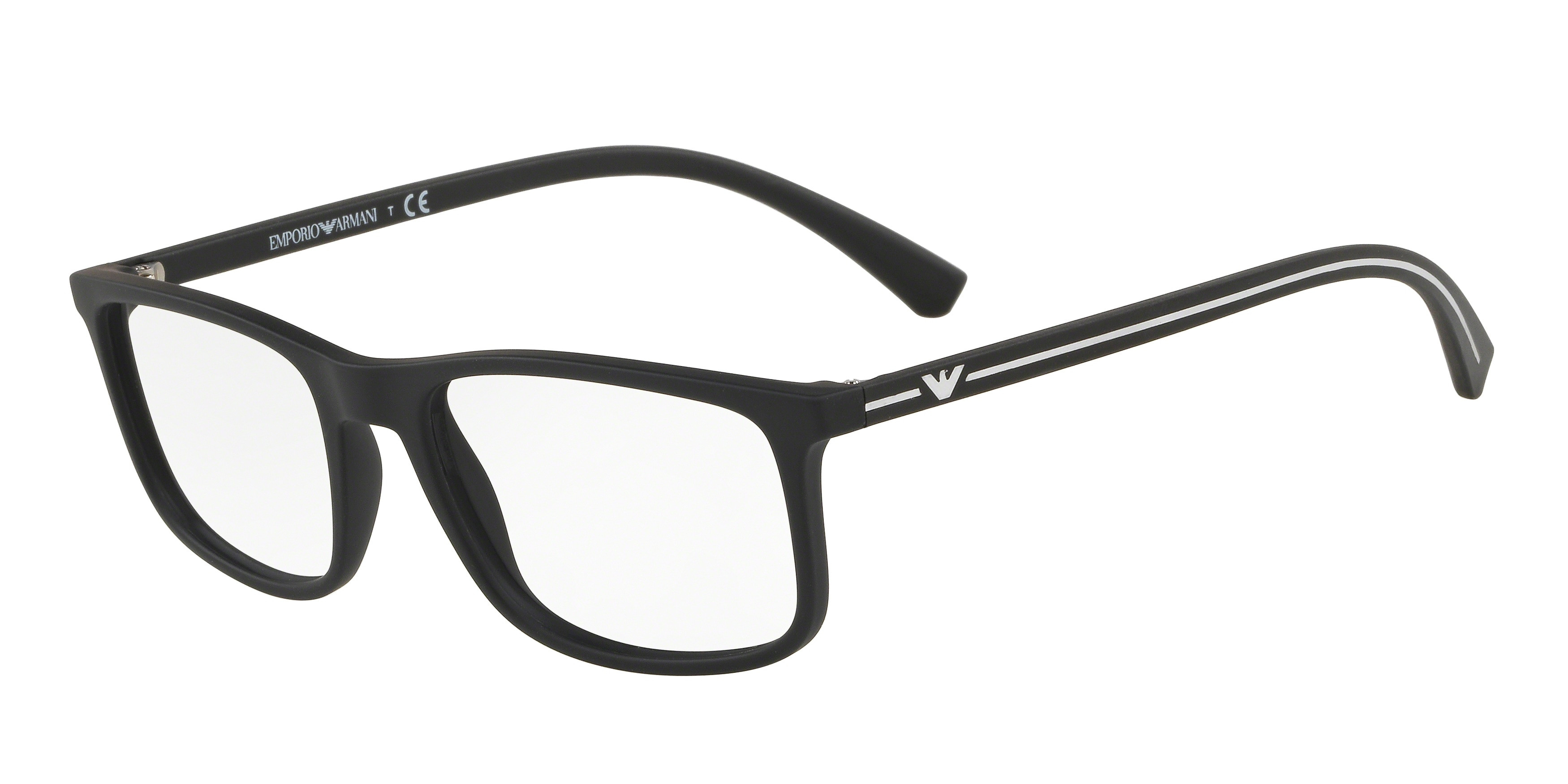 Emporio Armani EA3232D Eyeglasses Black Plastic Rectangular Amazon.com: Emporio Armani EA3230 Prescription Eyewear  main image 3