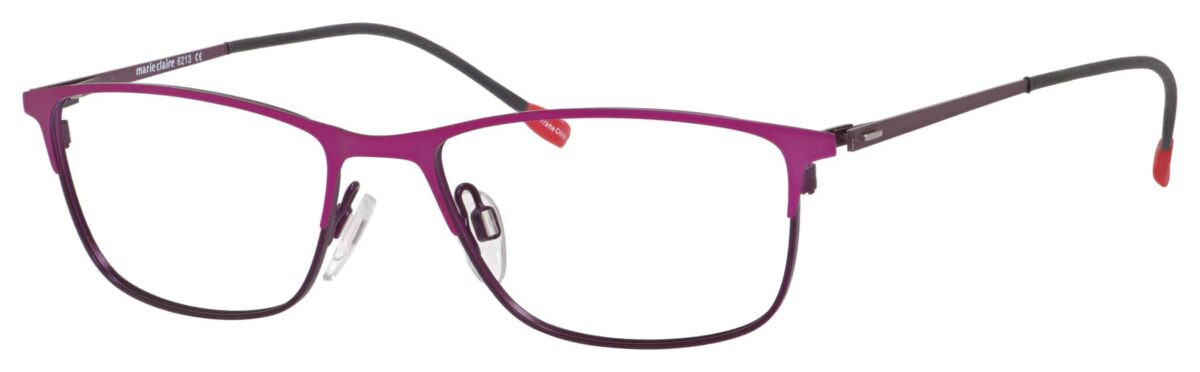Custodia Per Occhiali Ricamata Justina Claire - Design Mackintosh Rose E Reticolo, Rosso, Lino Scozzese - 3