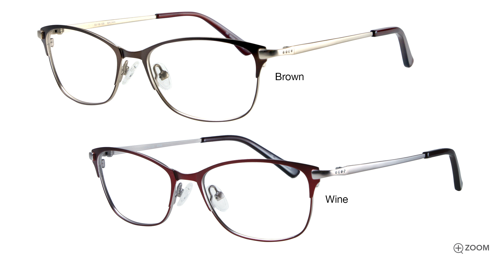 Bulova Women\'s Glasses (Cafferty) Bulova Beechworth Eyeglasses Frame Womens Chocolate Mint 50  main image 3