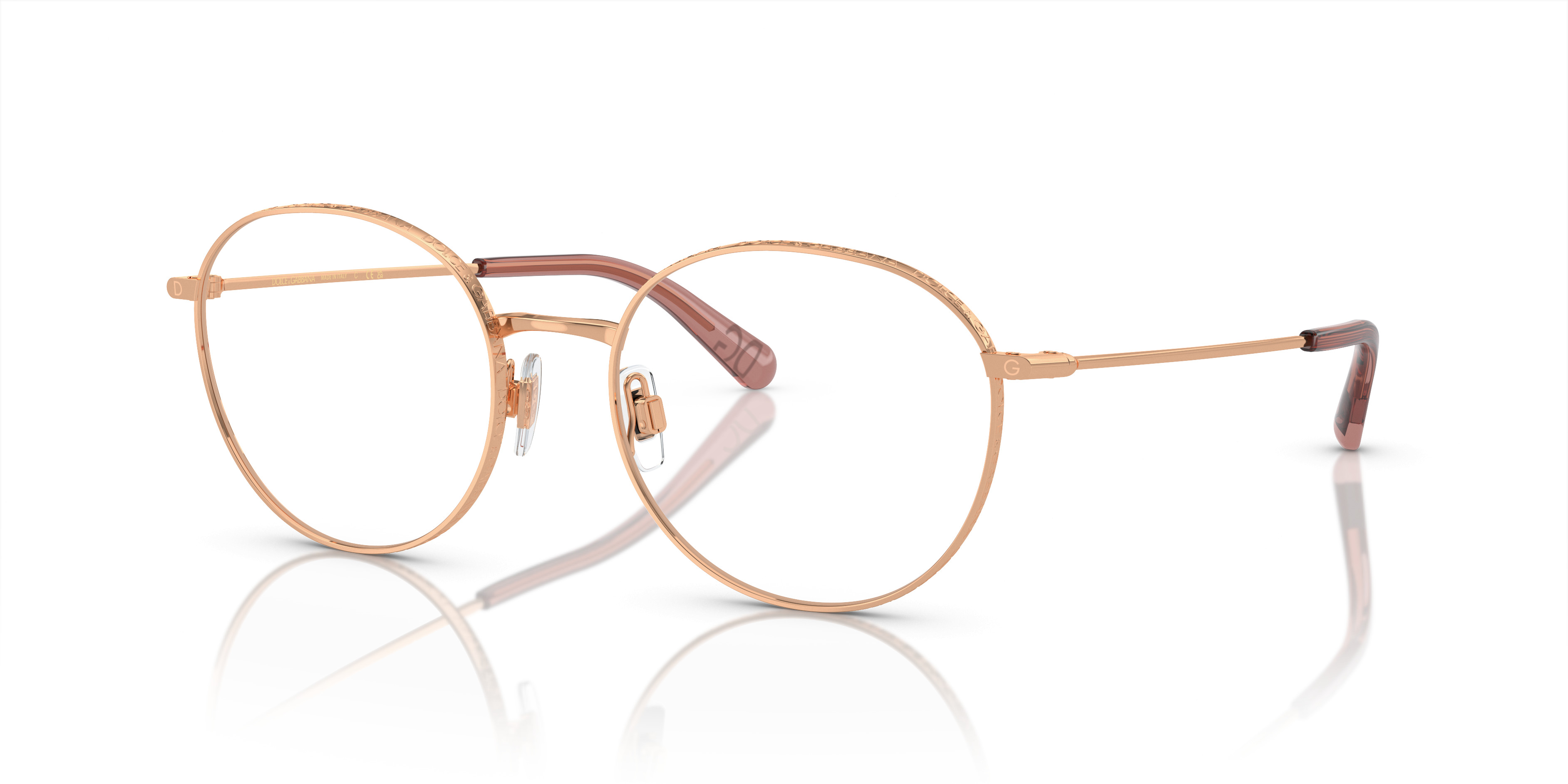 Dolce & Gabbana DG3155 Brown Eyeglasses Frames Italy Designer Glasses 52-17 DG3155 LIPSTICK Eyeglasses (DG 3155) - Dolce & Gabbana  main image 4