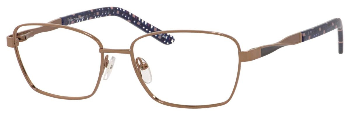 Joan Collins Eyeglasses Eye Glasses Frames 9802 Pewter 48-18-135 111797_1_JC9817_rose_rose_53_1  main image 4