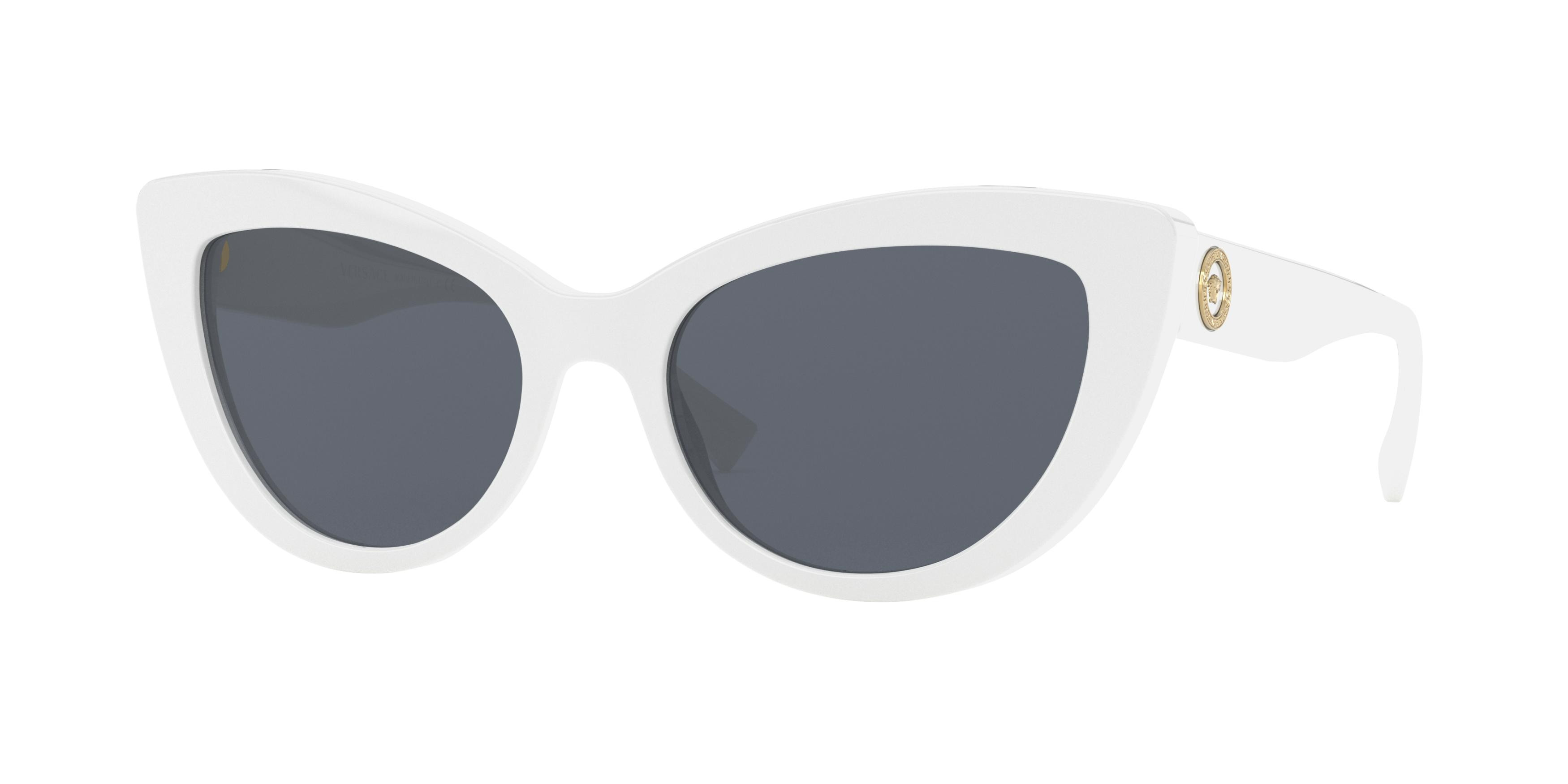 NEW VERSACE VE4496U GB1/87 BLACK DARK GREY SUNGLASSES 54-21-140 AUTHENTIC Versace VE 4496U GB1/87 Black Plastic Square Sunglasses Grey  main image 2