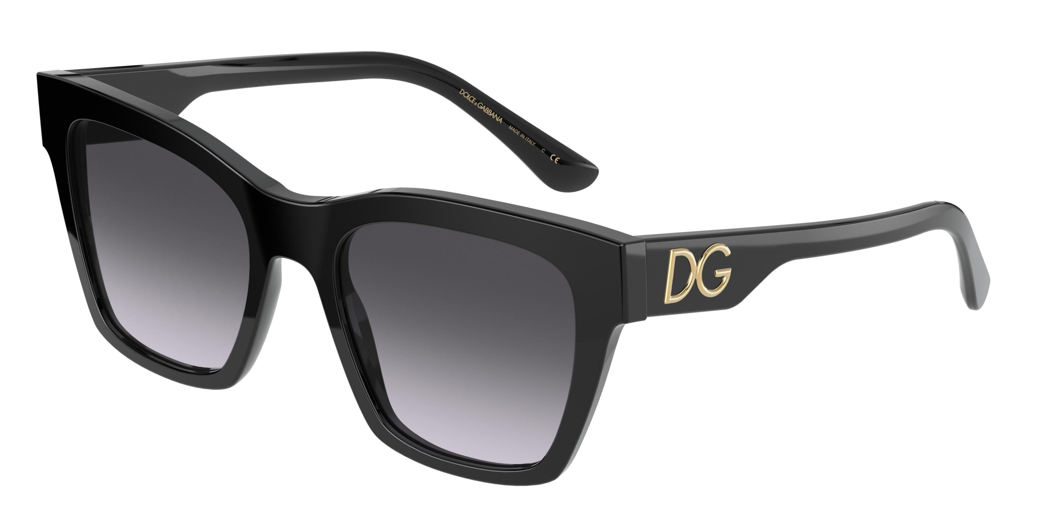 Occhiali Da Sole Dolce & Gabbana DG 4404 501/8G Cat Eye Nero/Grigio Sfumato - Foto 5
