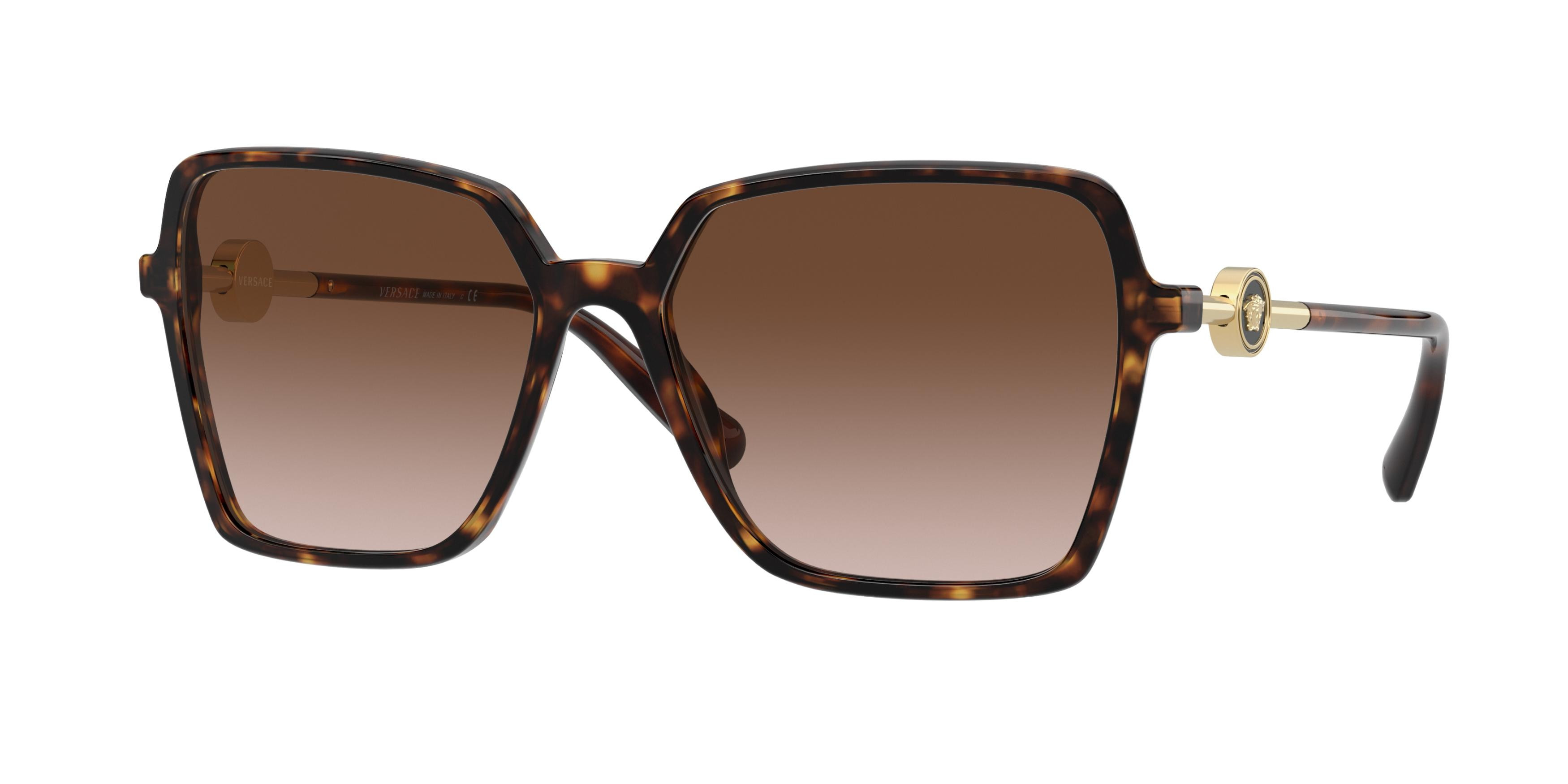 Versace VE2239 Rimless Oversized Sunglasses Gold Brown Gradient Y2K Italy VE2239 Sunglasses - Versace Authorized Retailer | coolframes  main image 4