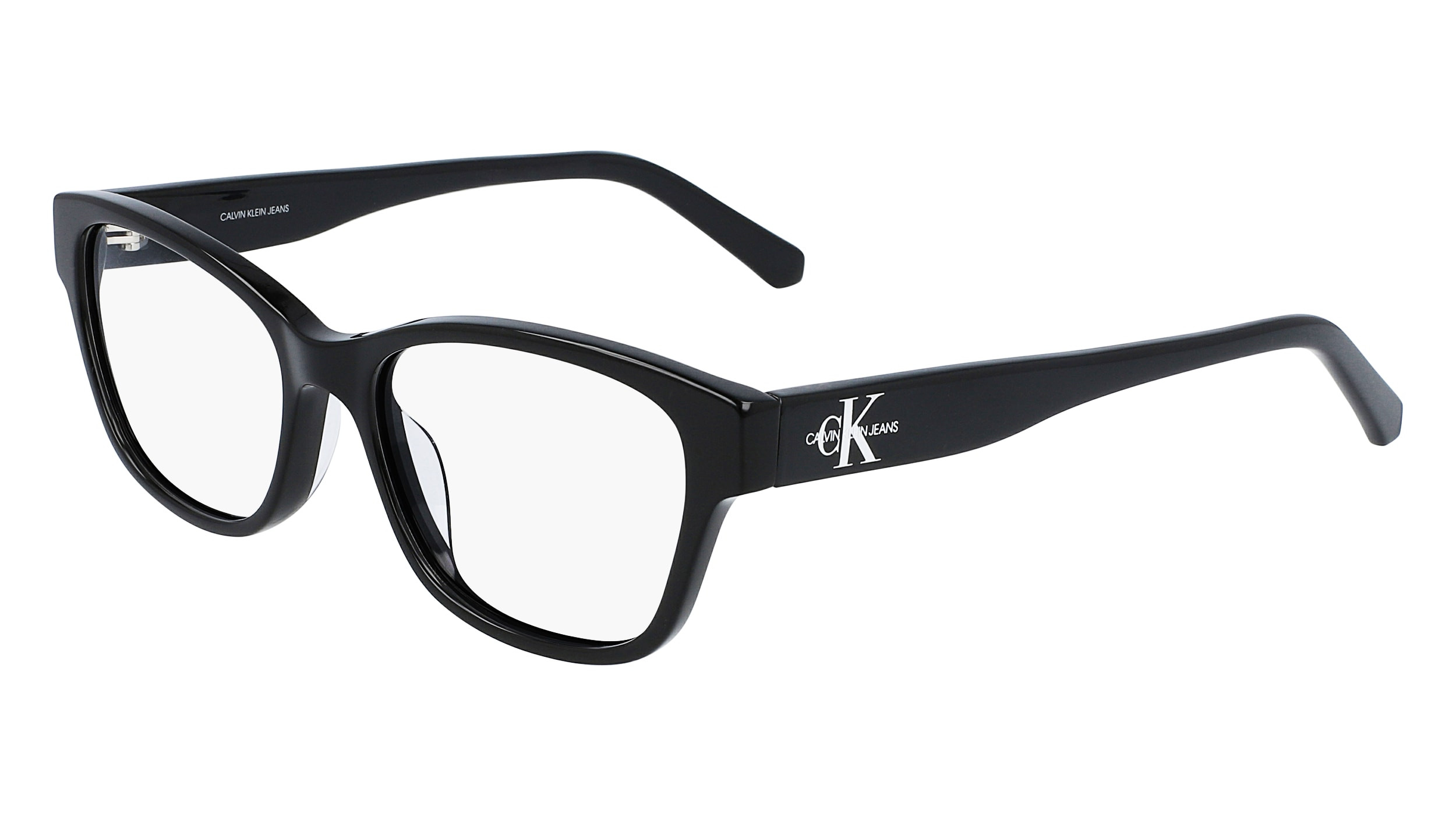 Calvin Klein Jeans CKJ24621S 001 Sunglasses Black Cat Eye Frame, Black Lenses Calvin Klein Unisex Eyeglasses - Black Cat Eye Plastic Full  main image 2