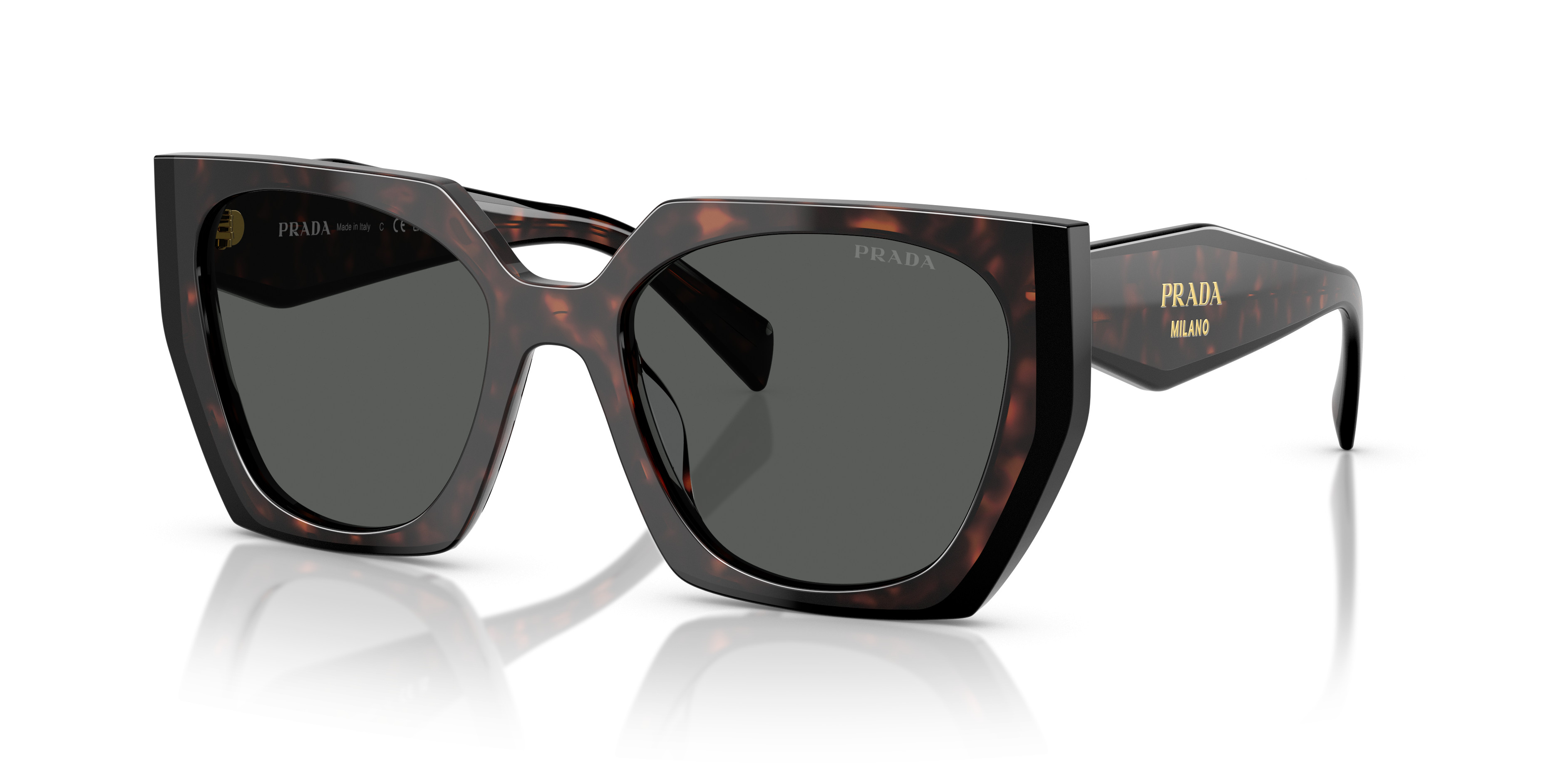 Prada Sunglasses PR19ZS-1AB5S0-56 New with tags Prada PR 19ZS Black/Dark Grey (1AB5S0) Sunglasses | eBay main image 2