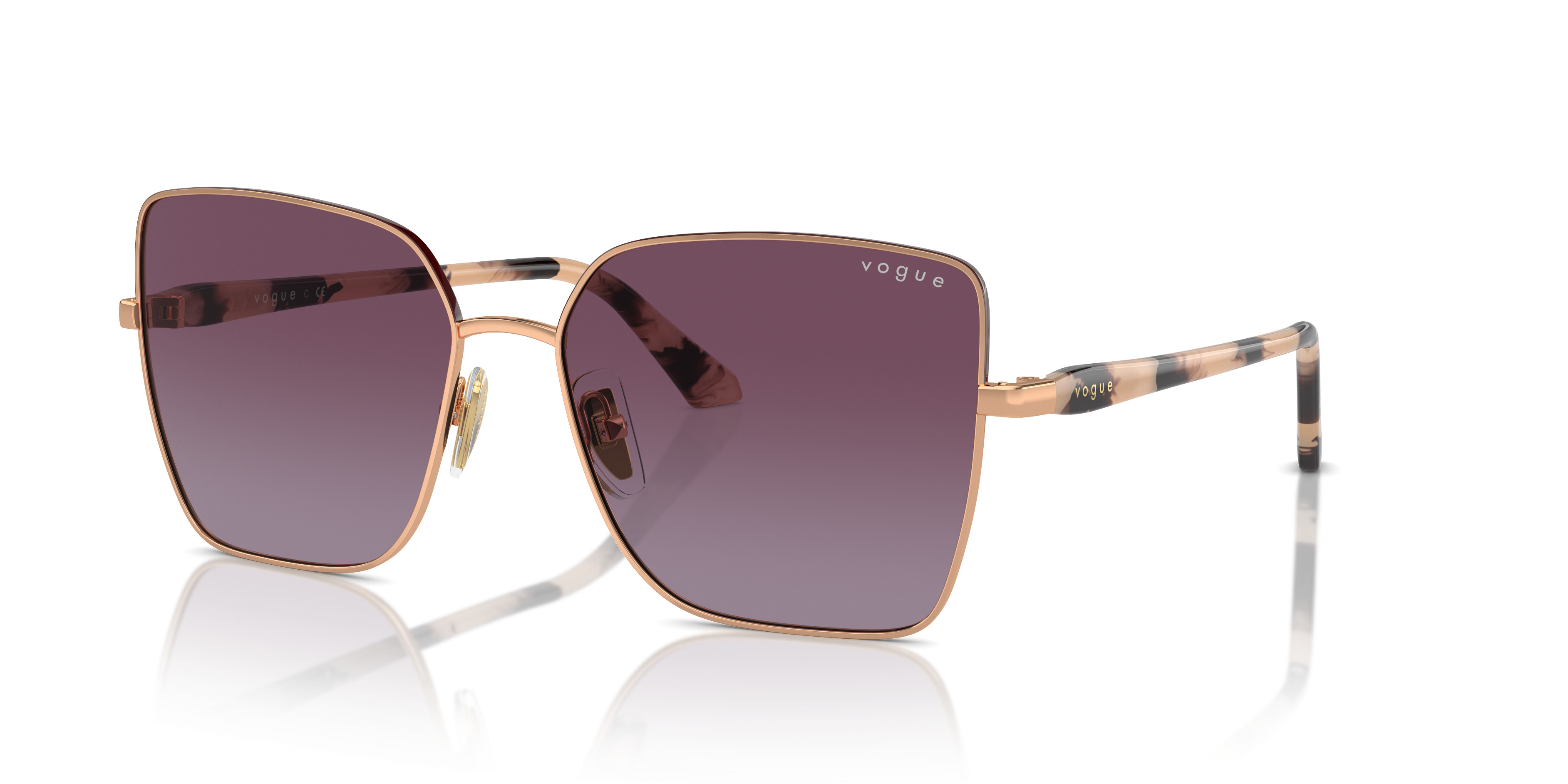 NWT Vogue Eyewear Women\'s Vo4165s Rectangular Sunglasses VO4165S Sunglasses - Vogue Authorized Retailer | coolframes  main image 3