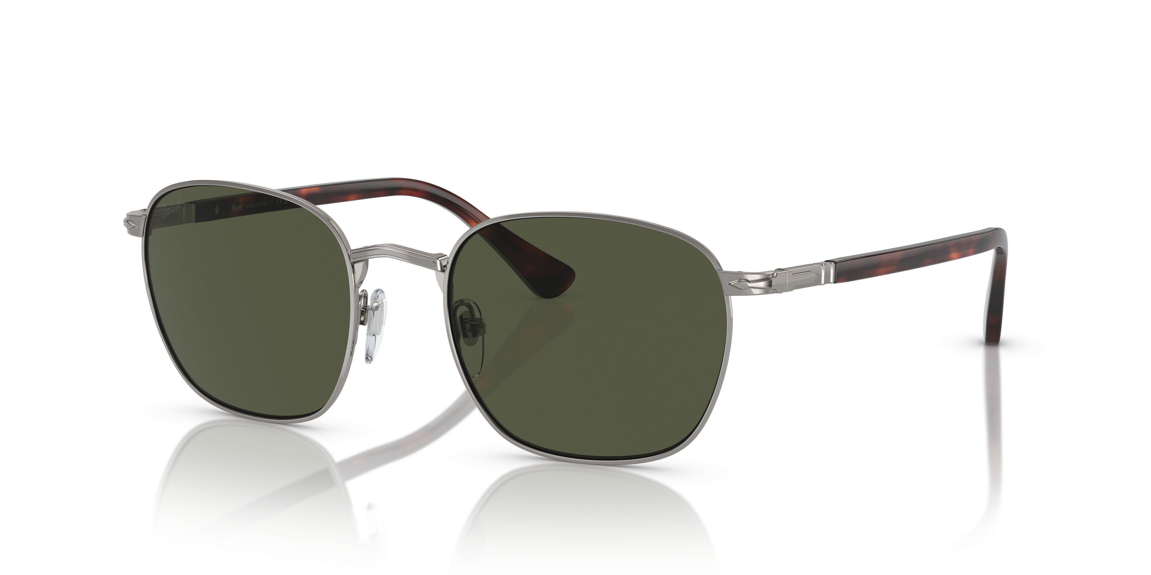 Persol PO1019S Sunglasses in Silver/ Green Light Persol - PO1019S Sunglasses | Specs Collective main image 2