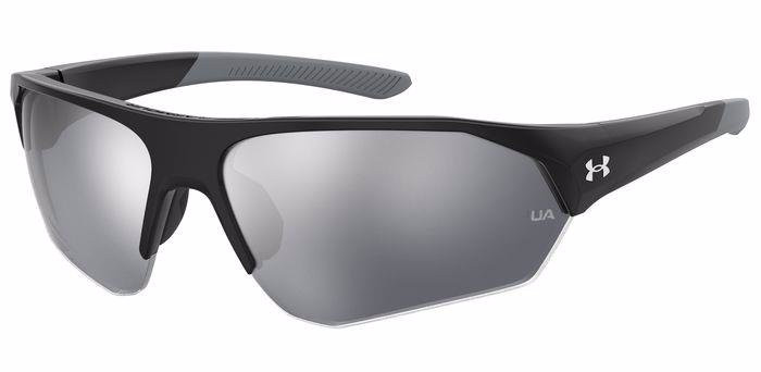 Under Armour - - UA Recon Square Sunglasses, Matte Black Frame W/ Gray Lenses (1374555