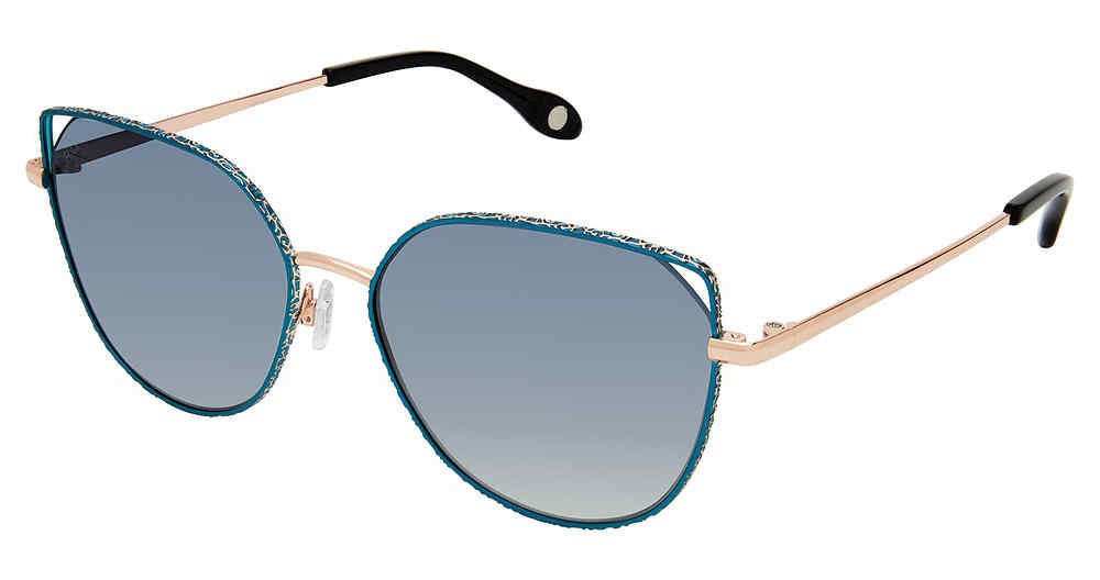 FYSH 2100 Dark Green Square Women\'s Sunglasses - FYSH Brand WestGroupe.com/US main image 3