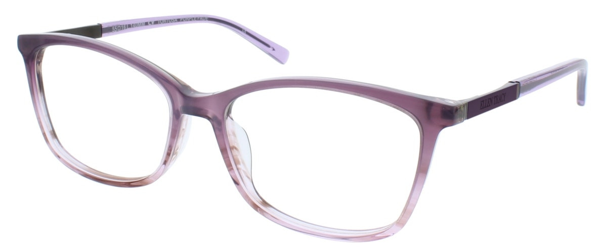 Ellen Tracy eyewear ELLEN TRACY-SICILY Rectangle Eyeglasses Brown Laminate  main image 4