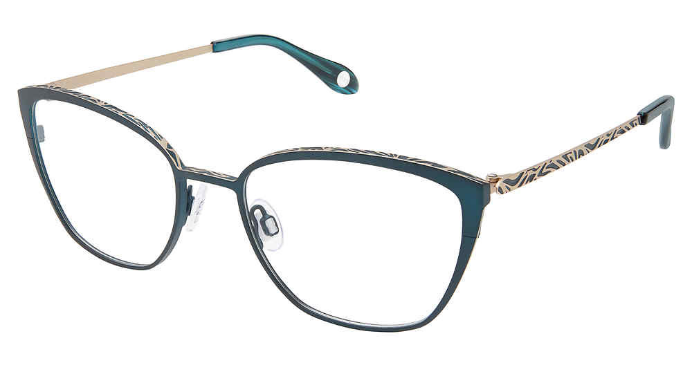 Fysh F 3579 Purple Zebra Striped Metal Frames FYSH 3579 Eyeglasses - Fysh UK Authorized Retailer  main image 2