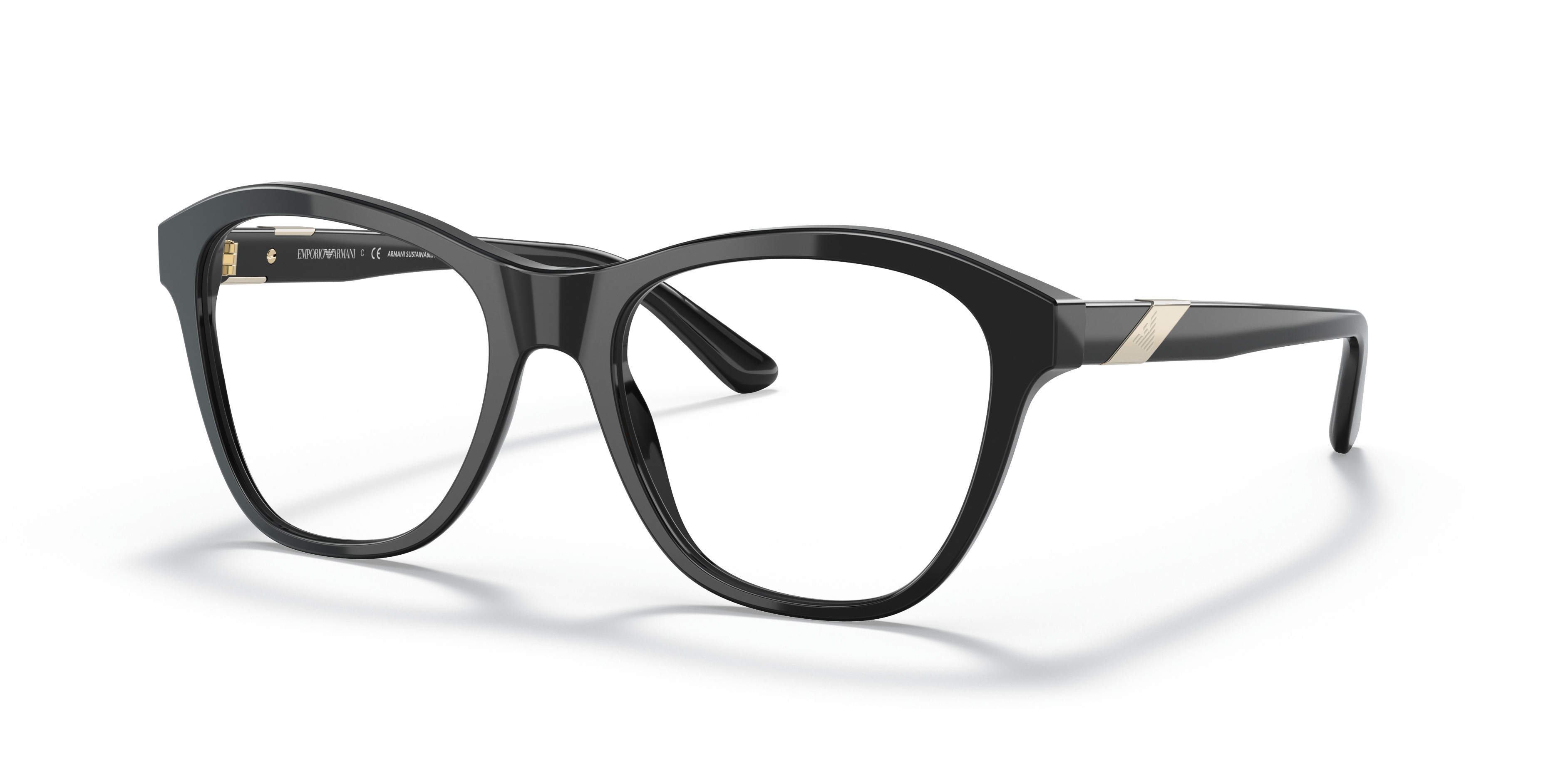 Emporio Armani EA3180F Eyeglasses Violet Cat-Eye EA3180F Eyeglasses - Emporio Armani Authorized Retailer  main image 2