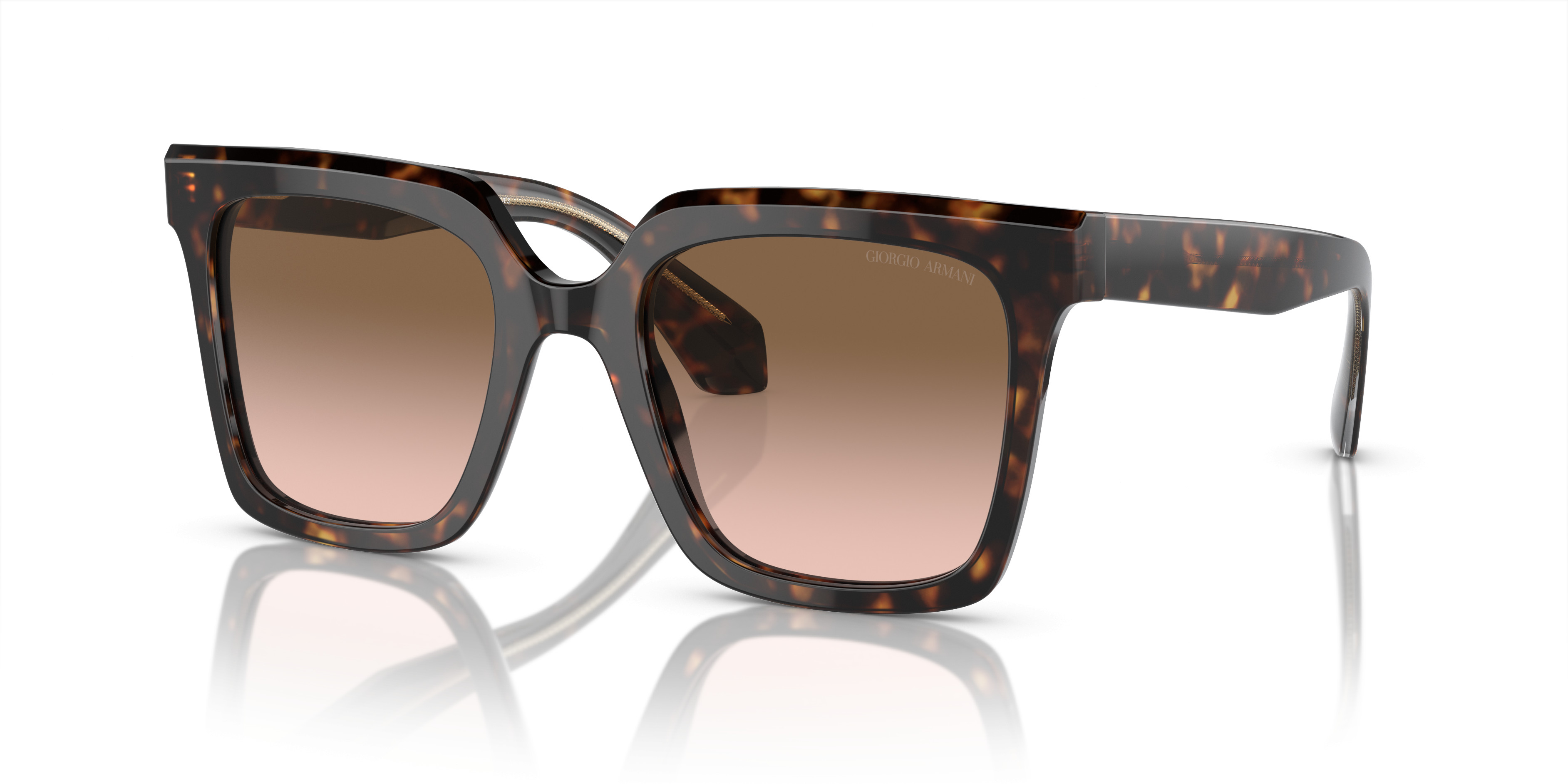 Georgio Armani Rose Gold Aviators AR6050 AR6050 Sunglasses - Giorgio Armani Authorized Retailer  main image 2