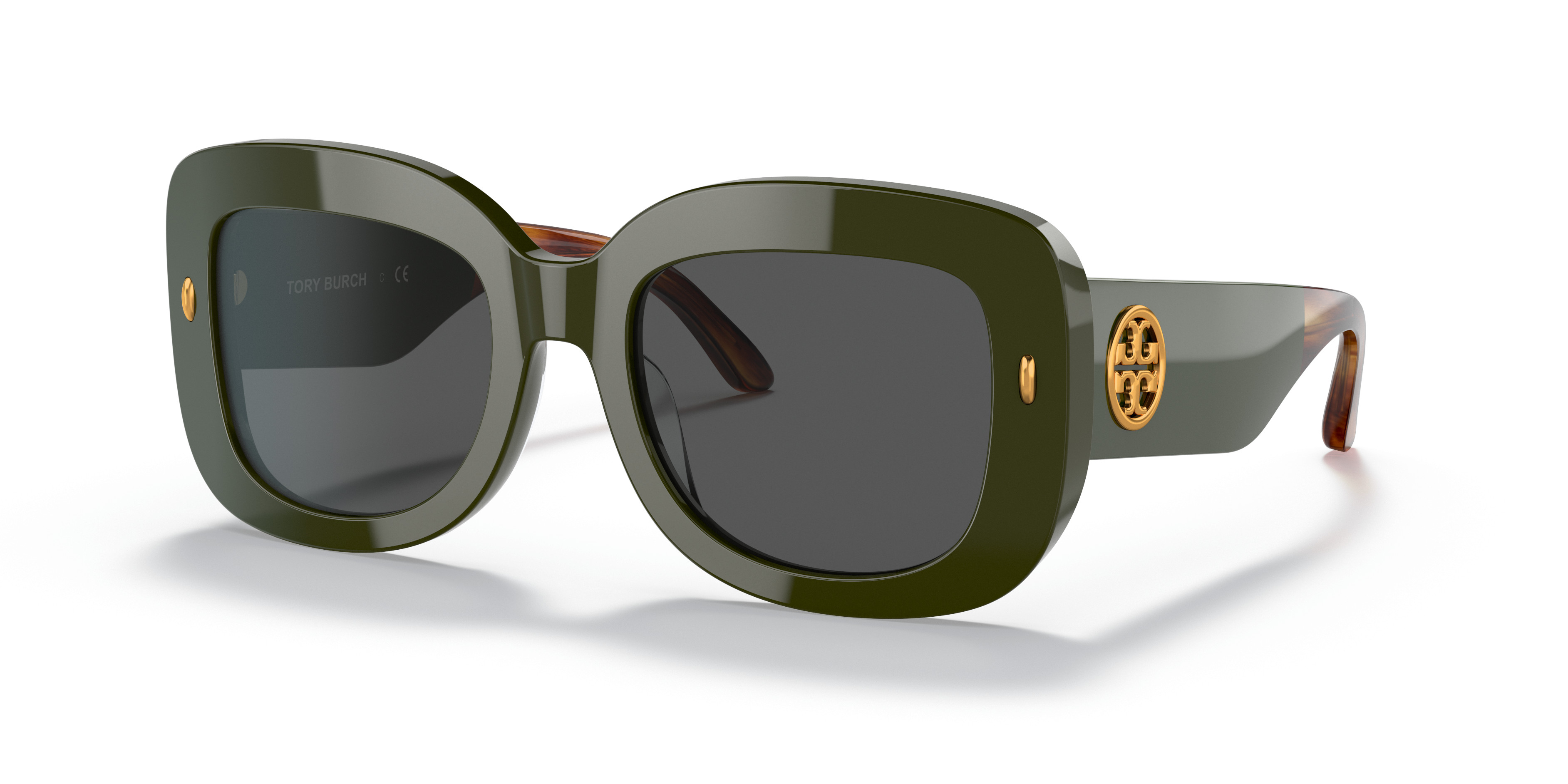 Tory Burch TY7203U sunglasses Black / Ivory / Dark Grey Lens TY7203U Sunglasses - Tory Burch Authorized Retailer  main image 2