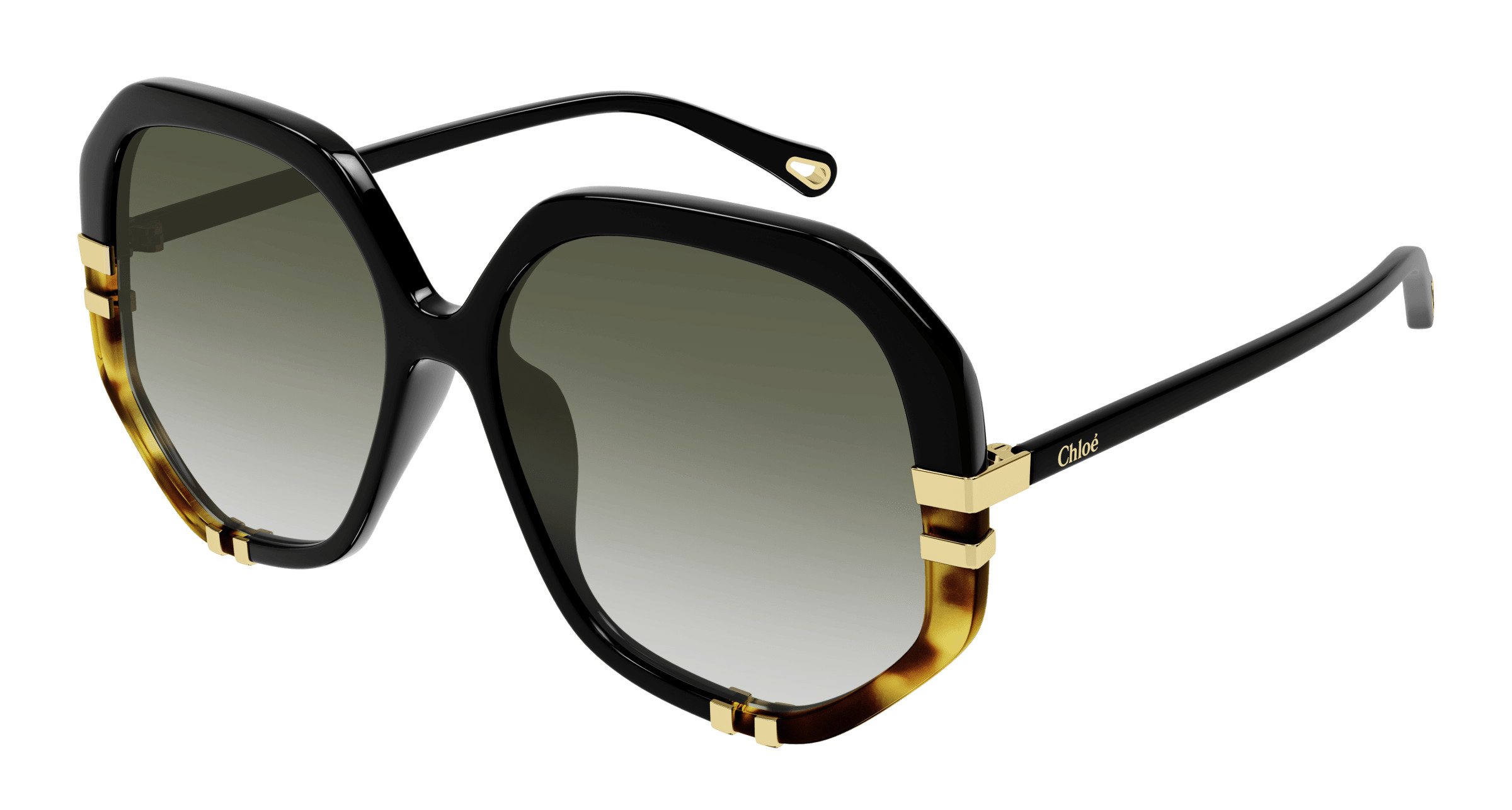 Black Chloe 2251 Sunglasses Chloe CH0221S Round Sunglasses | Fashion Eyewear US main image 3