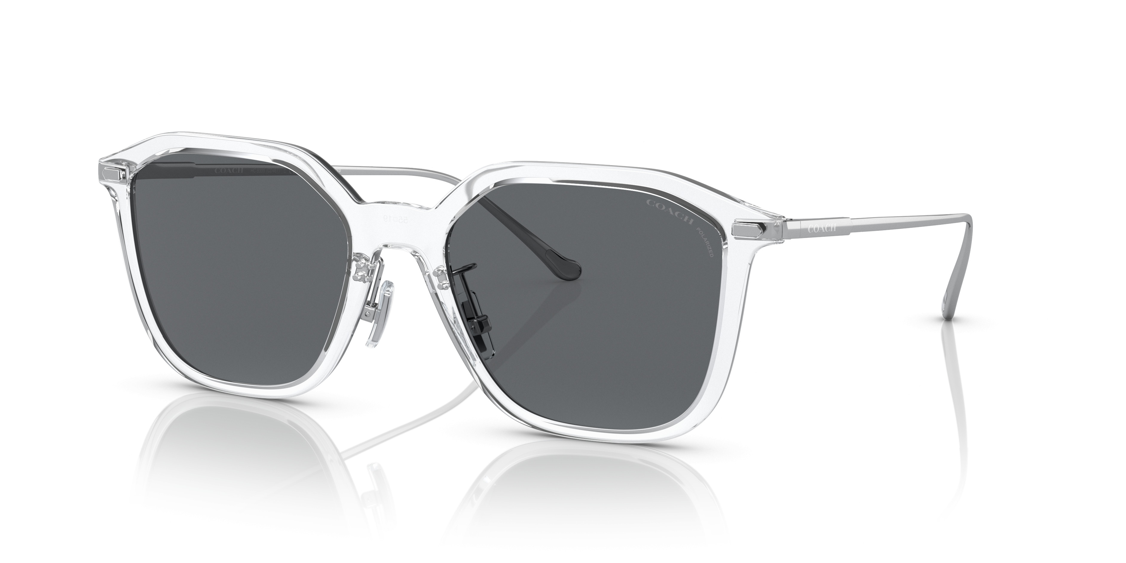 Coach HC8275 L1095 Transparent Blue Jay Sunglasses 55mm get_image_zoom.php?fid=299997 main image 2