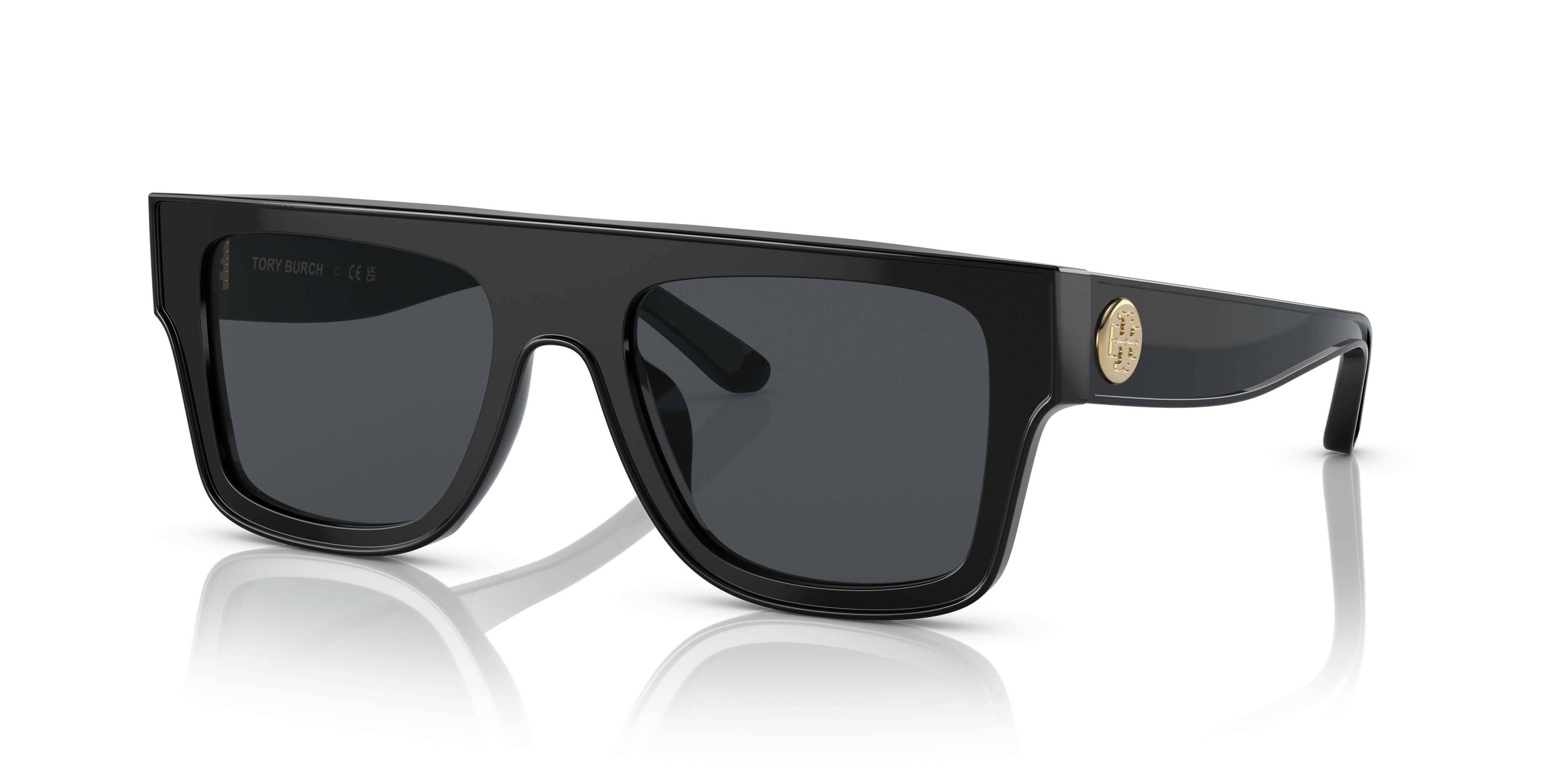 Tory Burch TY7203U sunglasses Black / Ivory / Dark Grey Lens TY7203U Sunglasses - Tory Burch Authorized Retailer  main image 3