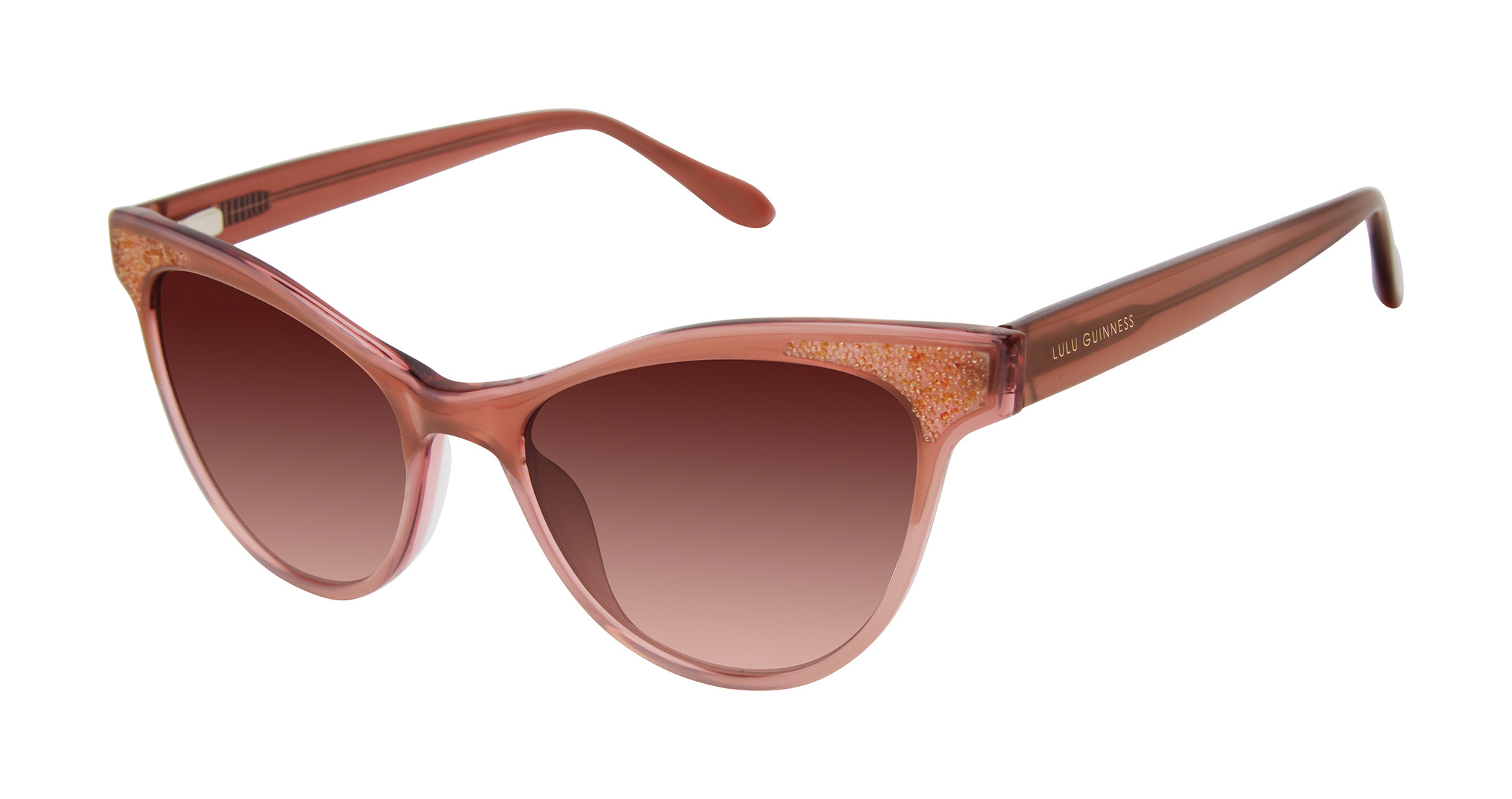 Lulu Guinness Gold Sunglasses L132 - NEW! L132 Sunglasses - Lulu Guinness Authorized Retailer  main image 3