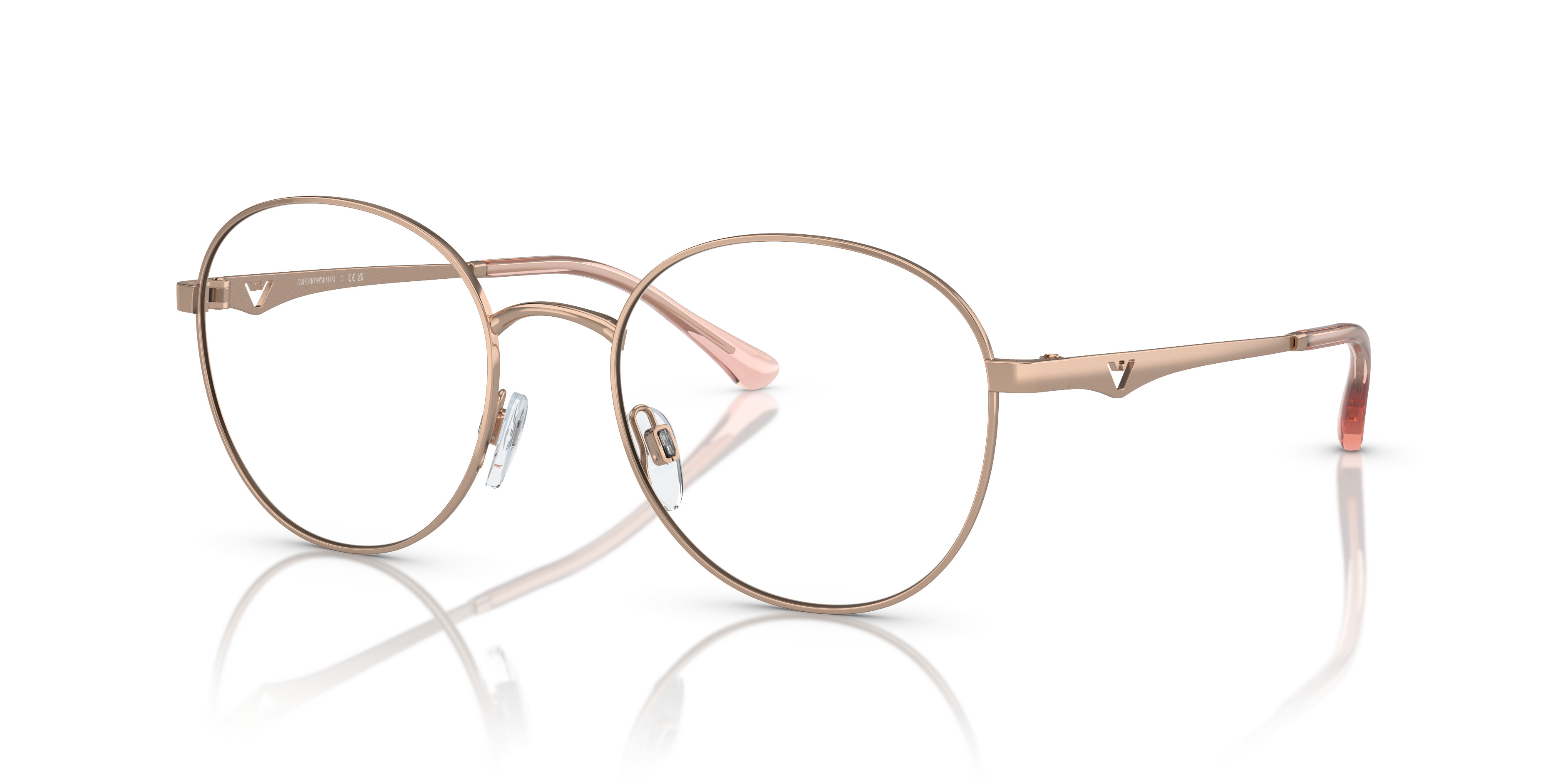 Emporio Armani EA3157F Eyeglasses Yellow Havana Cat-Eye Óculos Empório Armani EA 3157 F Asian fit 5795 Yellow Havana  main image 2