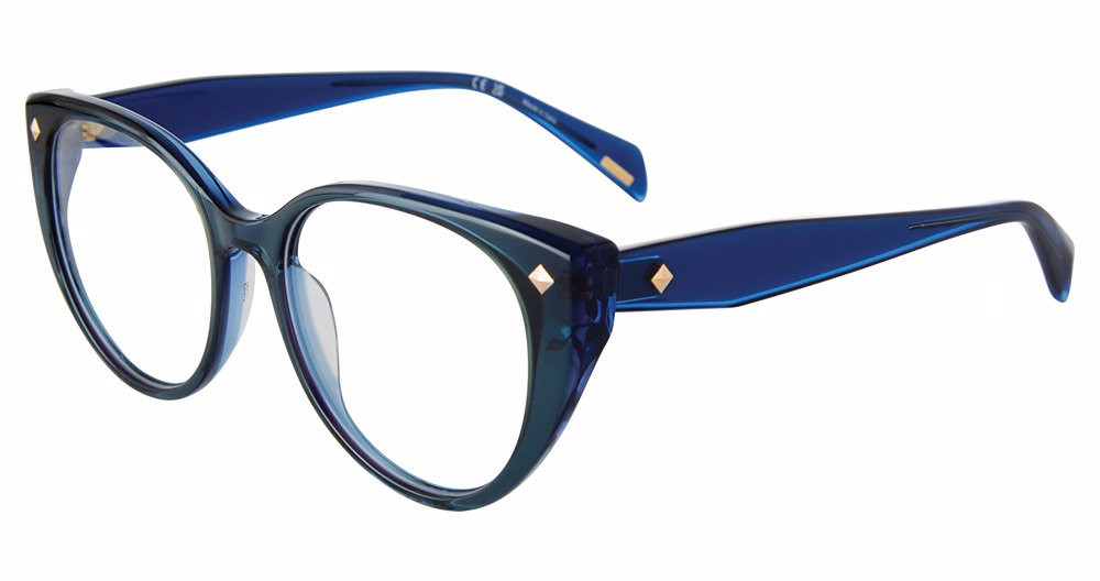 Police Blue Plastic Glasses Women\'s (Frames) Police Roadie 7 VPLP13 Blue Prescription Eyeglasses main image 3