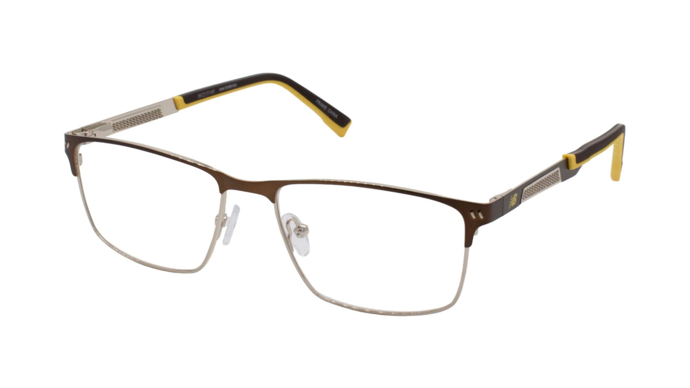 New Balance Nb 4091-2 Transparent Gold Authentic Eyeglasses 49-20-145 4091 NB 4091 Eyeglasses - New Balance Authorized Retailer  main image 4