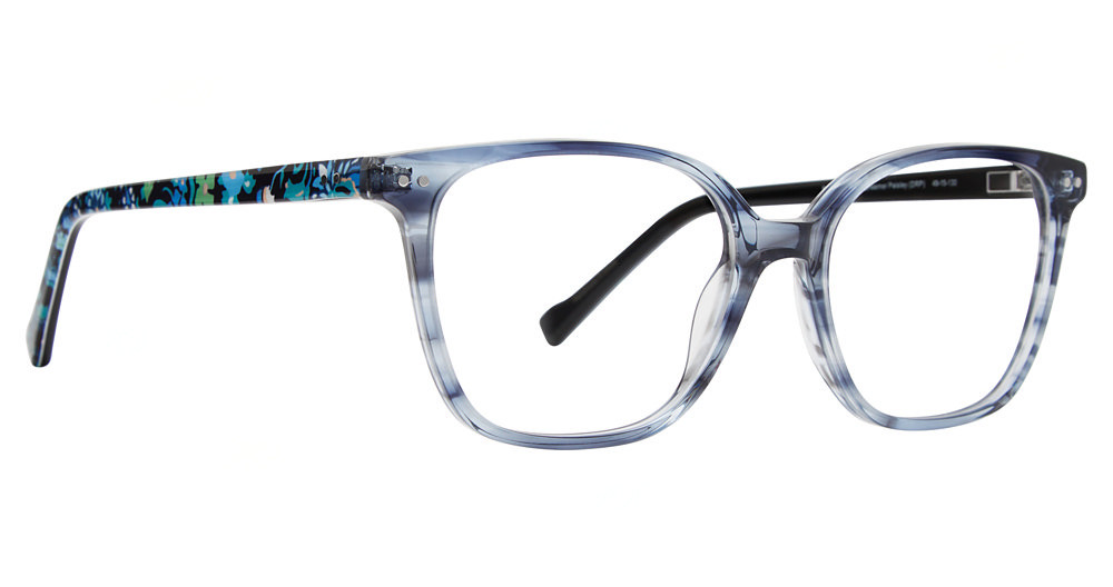 Vera Bradley VB-3045 Bali Blue Tortoise Rectangular Eyeglass Frames 50-16-135 VB Mallie Eyeglasses Frames by Vera Bradley main image 4