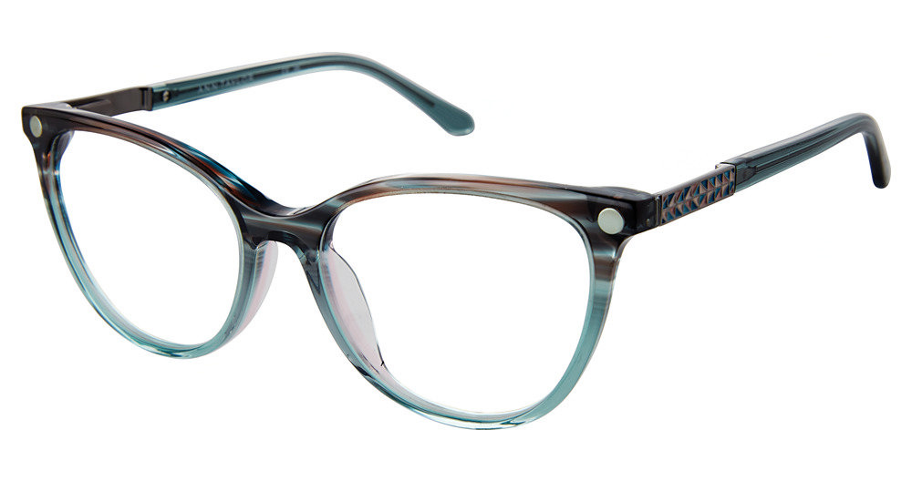 Ann Taylor Womens Eyeglasses ATP830 Indigo Horn Petite Square Frames NWT ATP830 Eyeglasses - Ann Taylor Authorized Retailer  main image 3