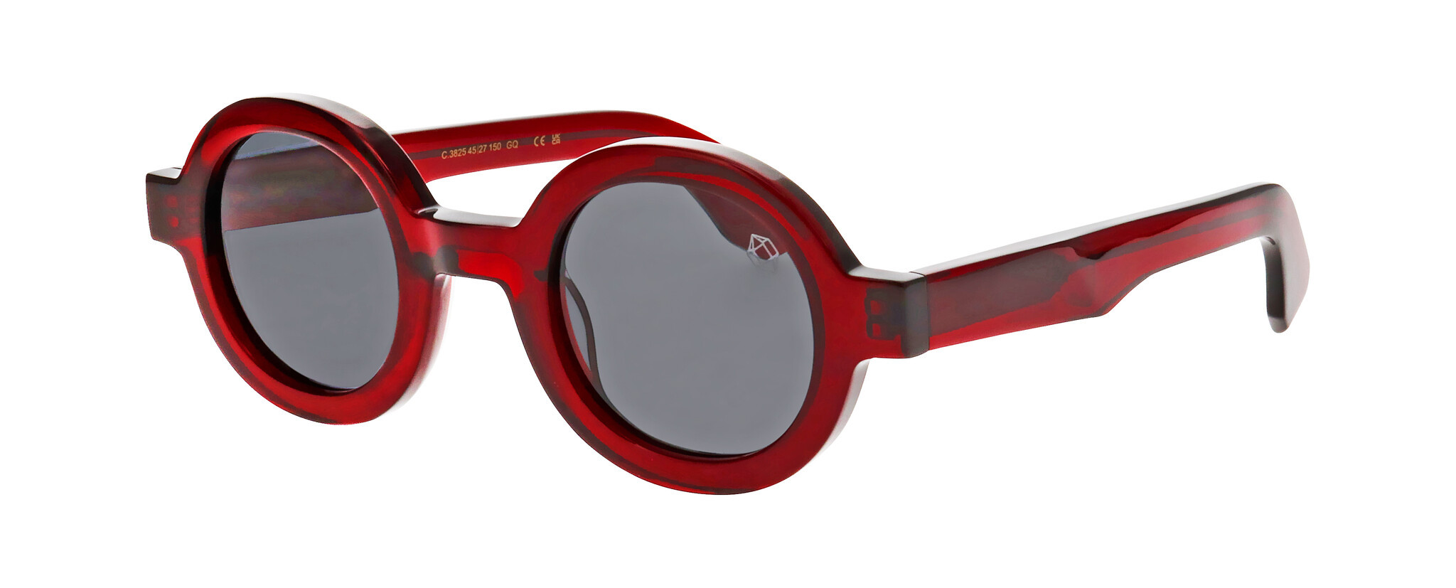 New Prodesign Denmark 8127 c.4921 Hexagonal Red-Brown Sunglasses Blue Lenses IRON Sunglasses - Prodesign Denmark Authorized Retailer  main image 2