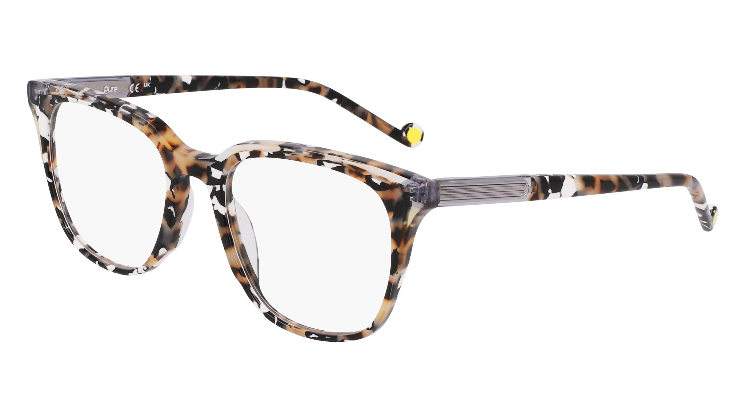 Pure P-5028 651 Berry Titanium Eyeglasses Frames 52-19-140 Hexagon Purple Pure P-6000 319 Eyeglasses Women main image 3