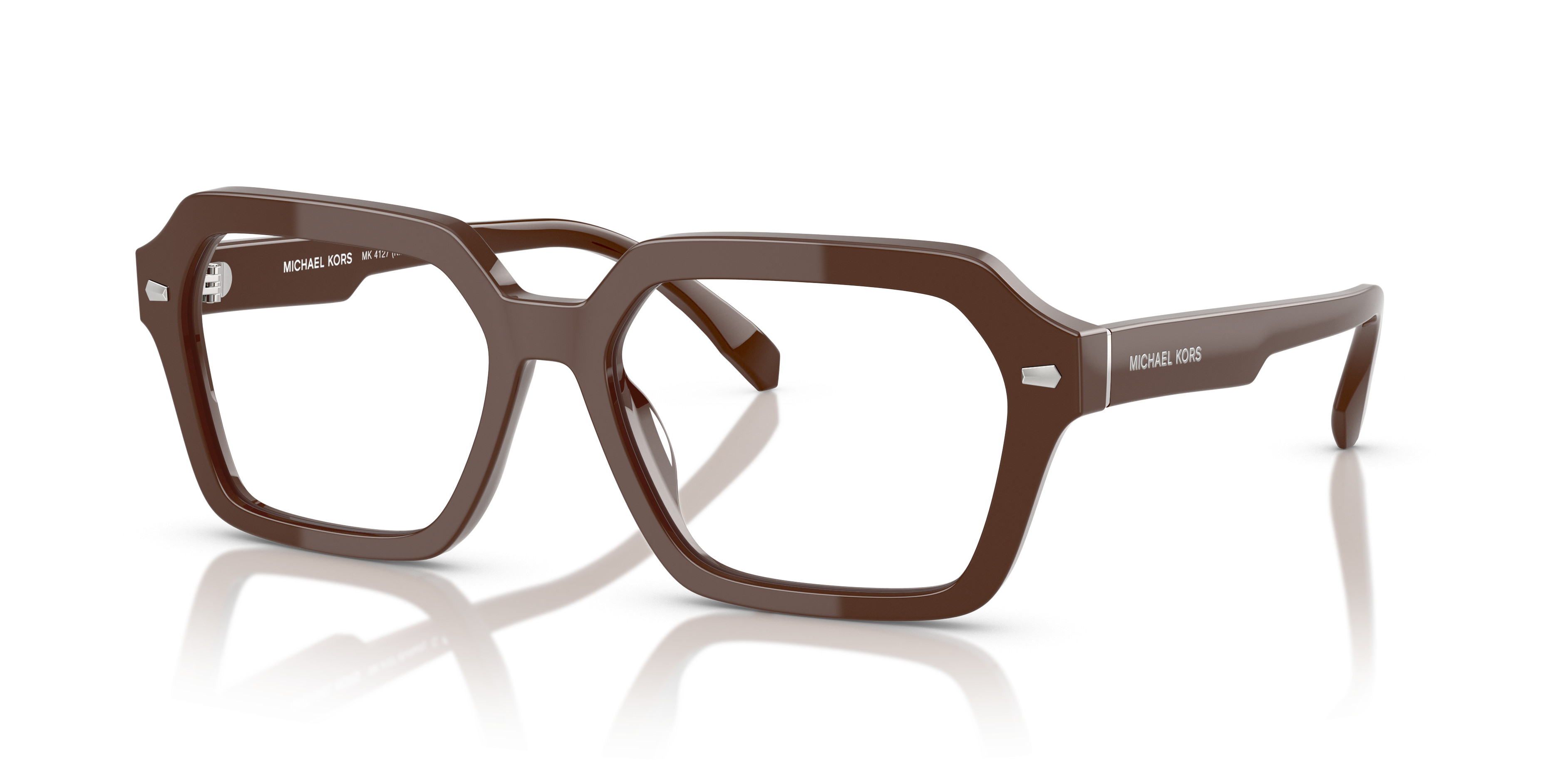 NEW MICHAEL KORS women\'s mk364 square eyeglasses in gunmetal Amazon.com: Michael Kors MK4094U Karlie I Universal Fit  main image 3