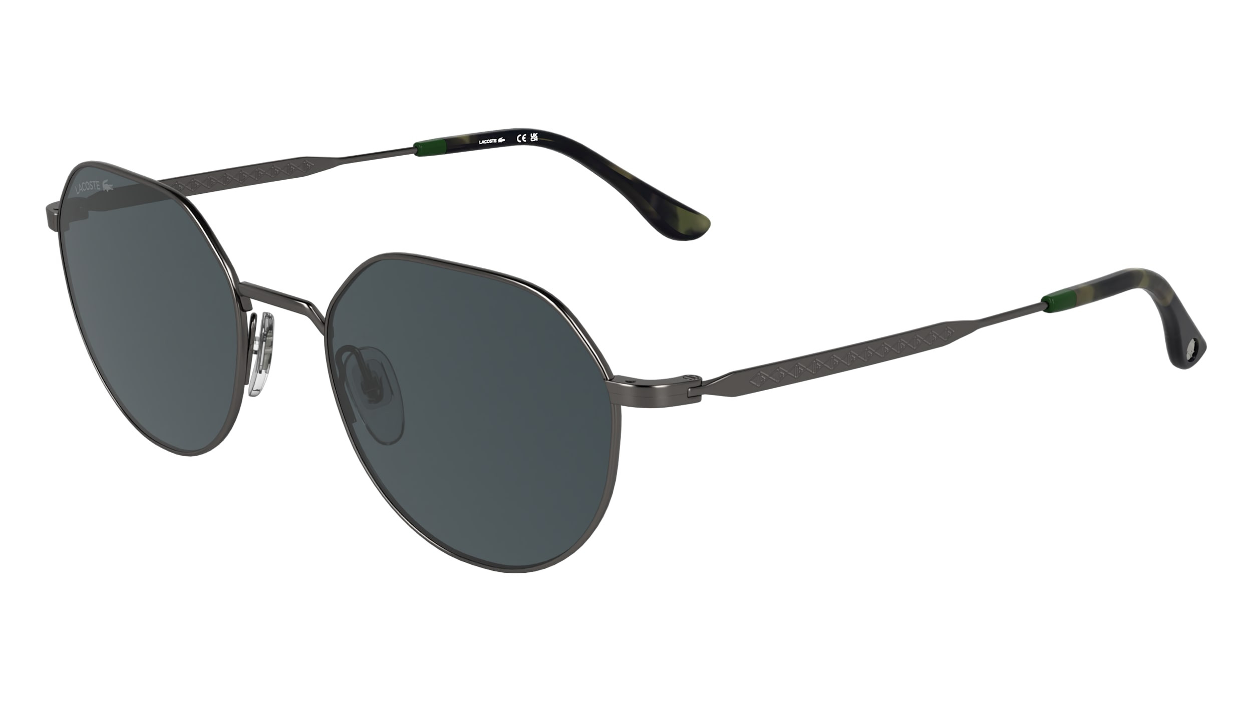 NWT Lacoste L-224S Silver 59mm Sunglasses L224S Sunglasses - Lacoste Authorized Retailer | coolframes  main image 2
