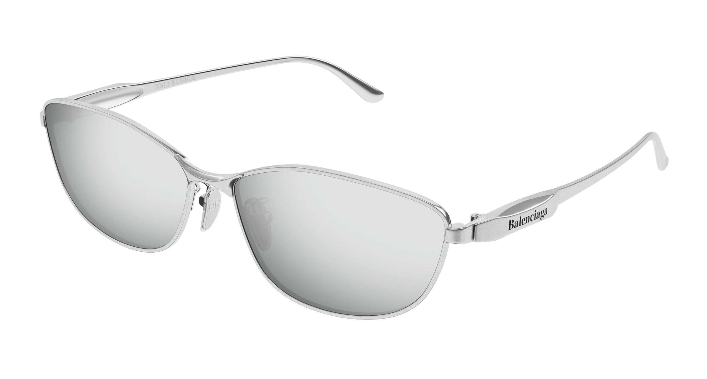 Balenciaga BB0014S Black Grey Geometric Hexagonal Metal Sunglasses 58-17-145 BB0417S Balenciaga Pilot Sunglasses 001 Black - eye-oo.com main image 4