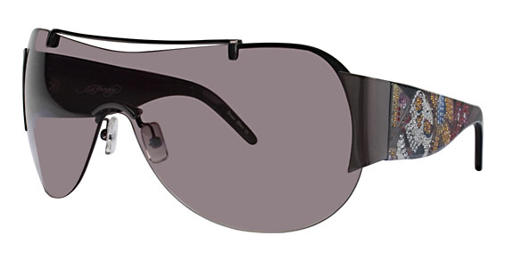 Ed Hardy Sunglasses (EHS003 Japan) EHS-003 Japan Sunglasses - Gun/Burgundy - Walmart.com main image 2