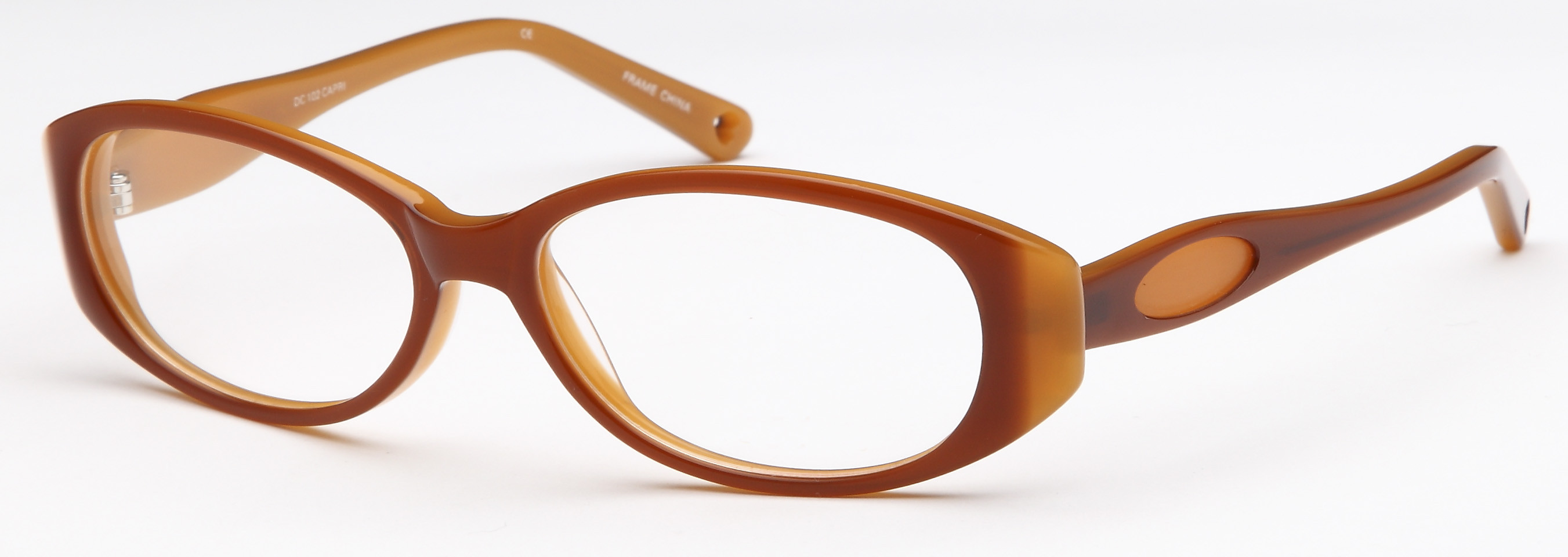 NWOT Rxable Dicaprio DC334 Eyeglass Frames Gold/Burgundy Capri DC373 Eyeglasses Frame | BestNewGlasses.com main image 2