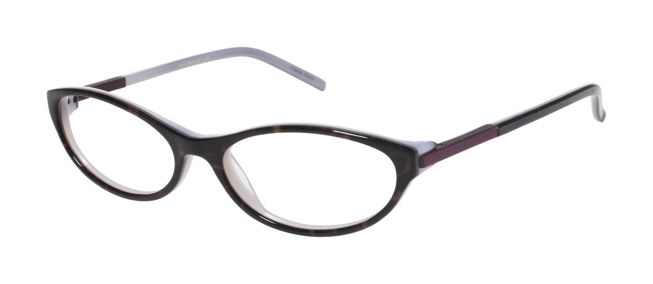 Ted Baker B821 Women Eyeglasses Frame‎ Black Pink Plastic Full Rim 49-14-135 mm Women main image 3