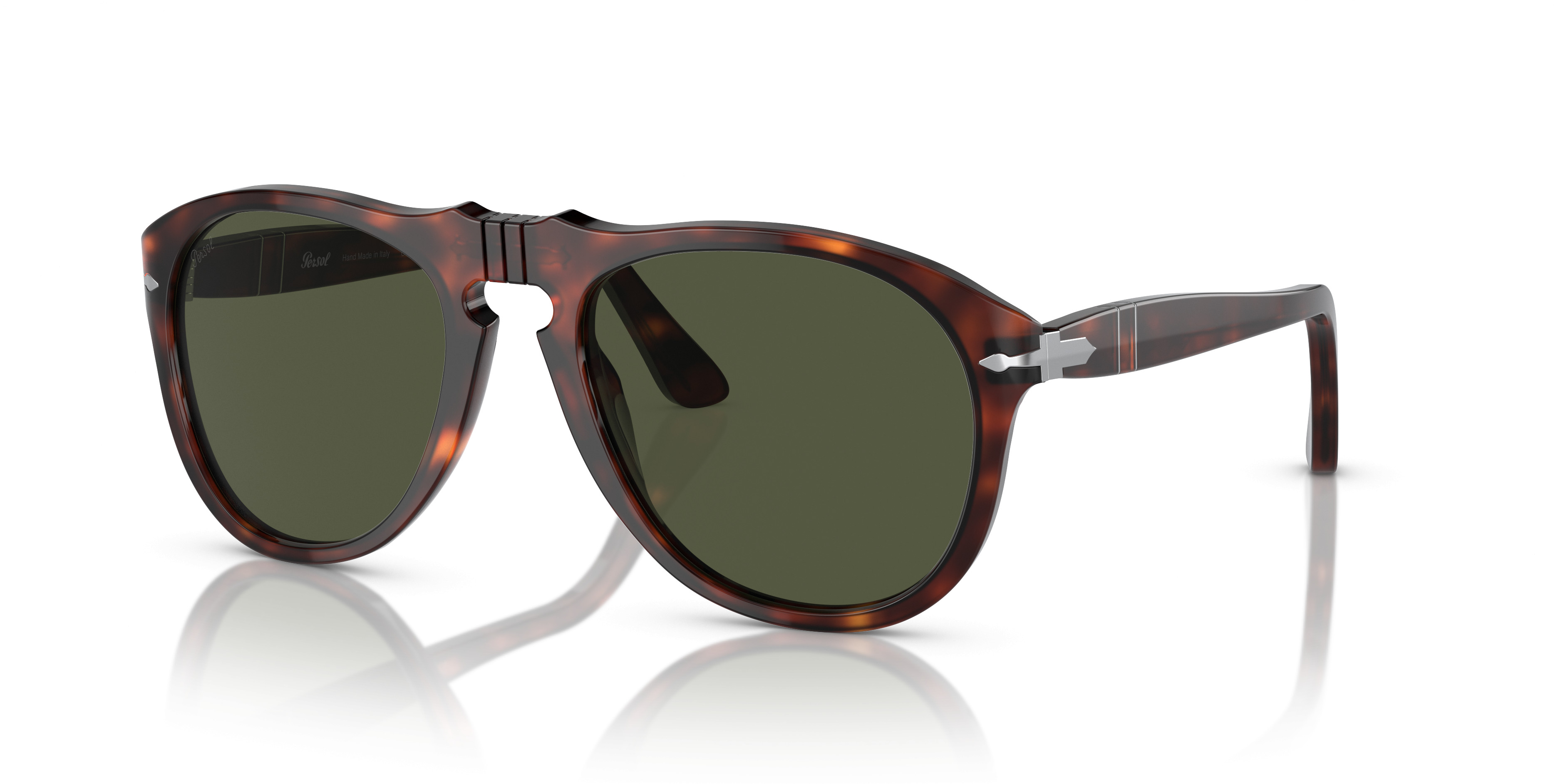 Persol PO0714 - Folding Persol Sunglasses Folding Havana 24/S3 Polar Gradient Blue  main image 3