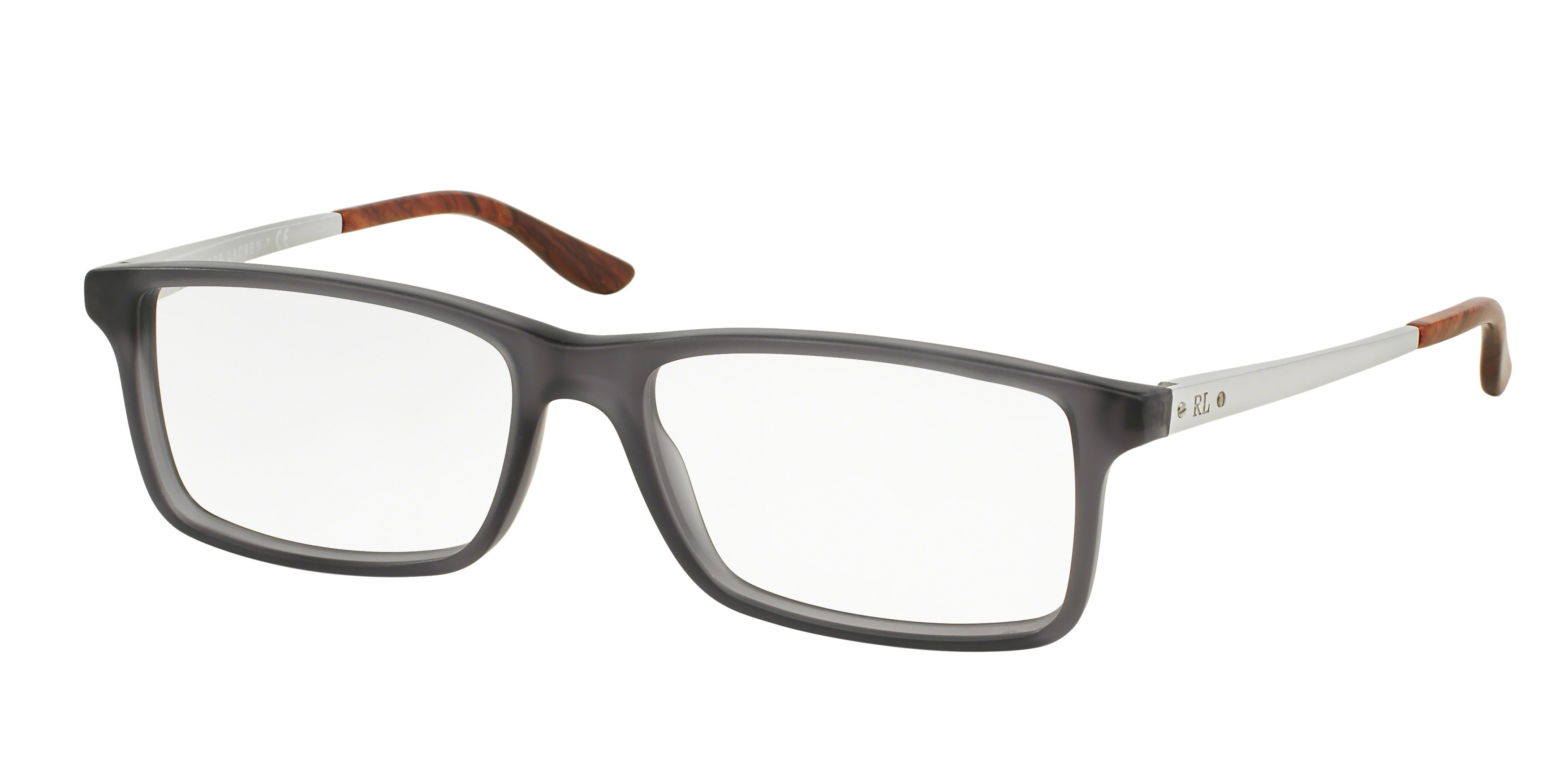 RALPH LAUREN RL 6128 Eyeglasses Frames Case 5510 Matte Black Matte Silver NWT Ralph Lauren 6128 Eyeglasses main image 3
