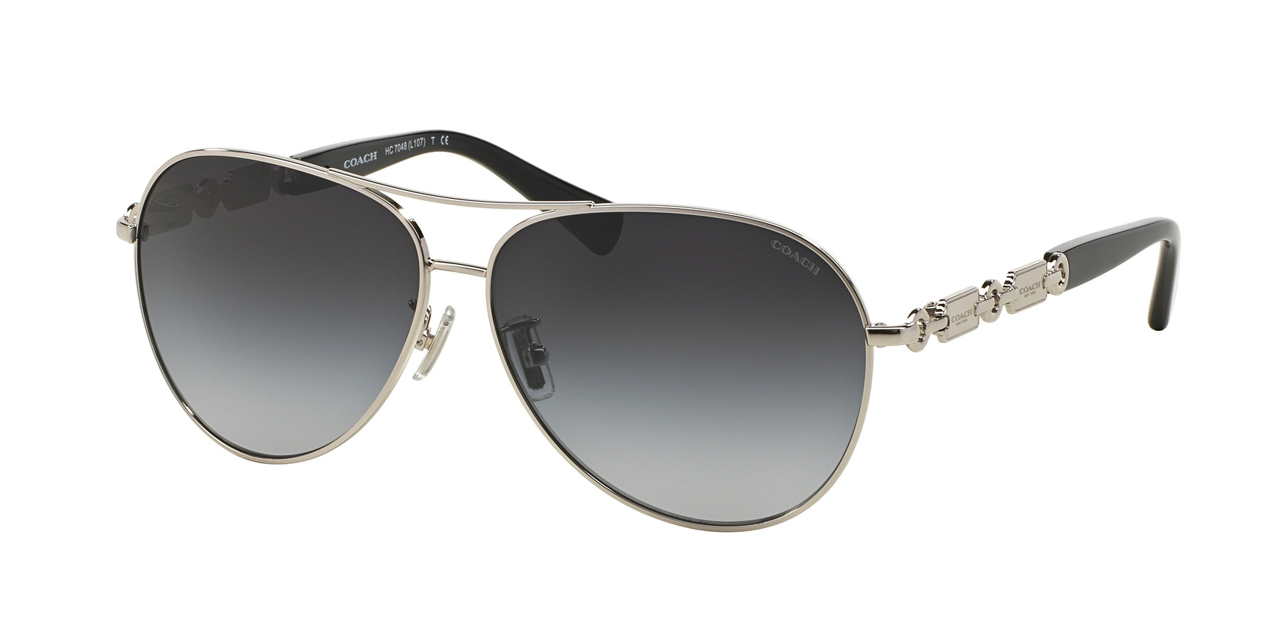 Coach Women’s Sunglasses - Silver Frame with Gray Lenses Coach Women main image 4
