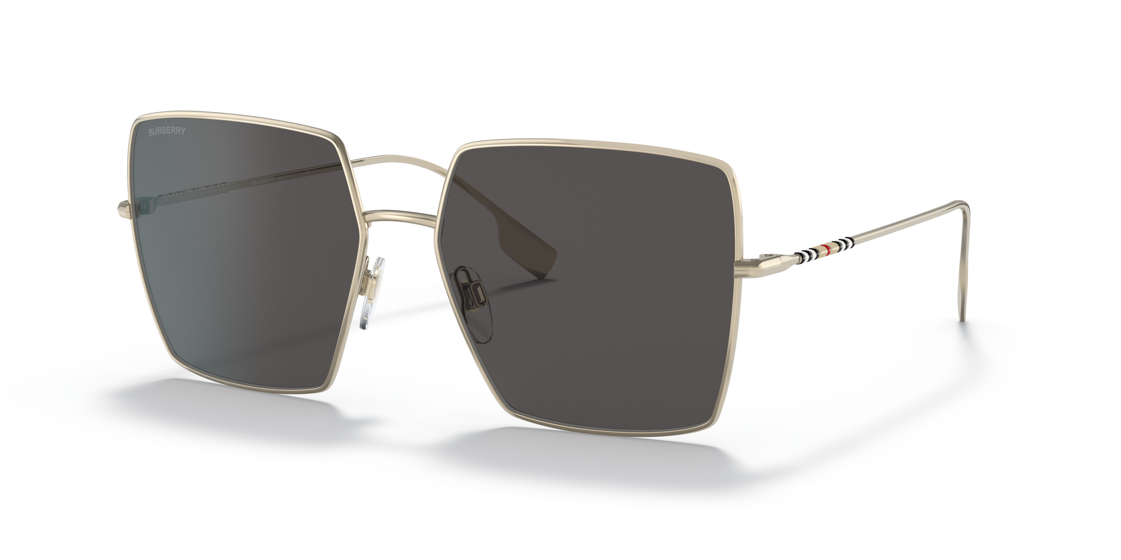 NEW Burberry BE3133 DAPHNE 133713 Gold Pink Gradient Square Women Sungla… Sunglasses Burberry Daphne BE 3133 (133713) BE3133 Woman  main image 2