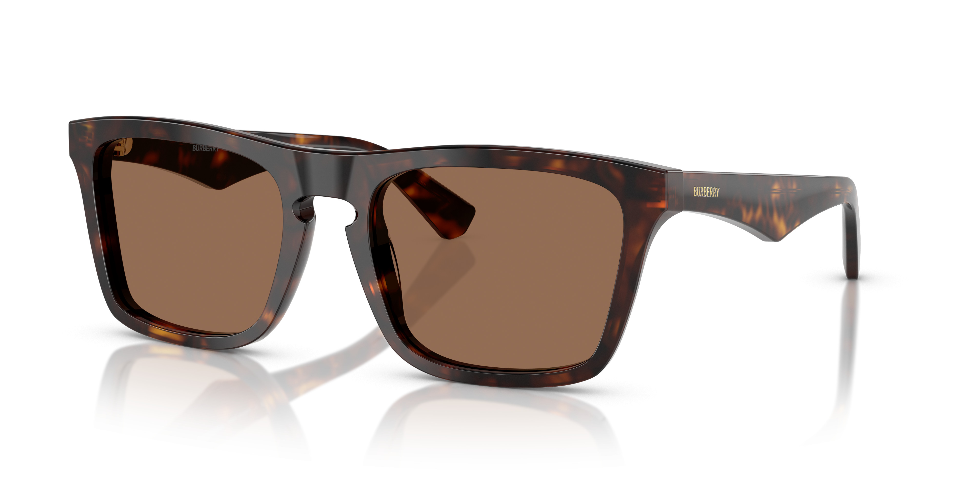 Burberry Tortoiseshell Sunglasses with Brown Lenses Burberry BE4380D Sunglasses 385373 Black - eye-oo.com main image 4