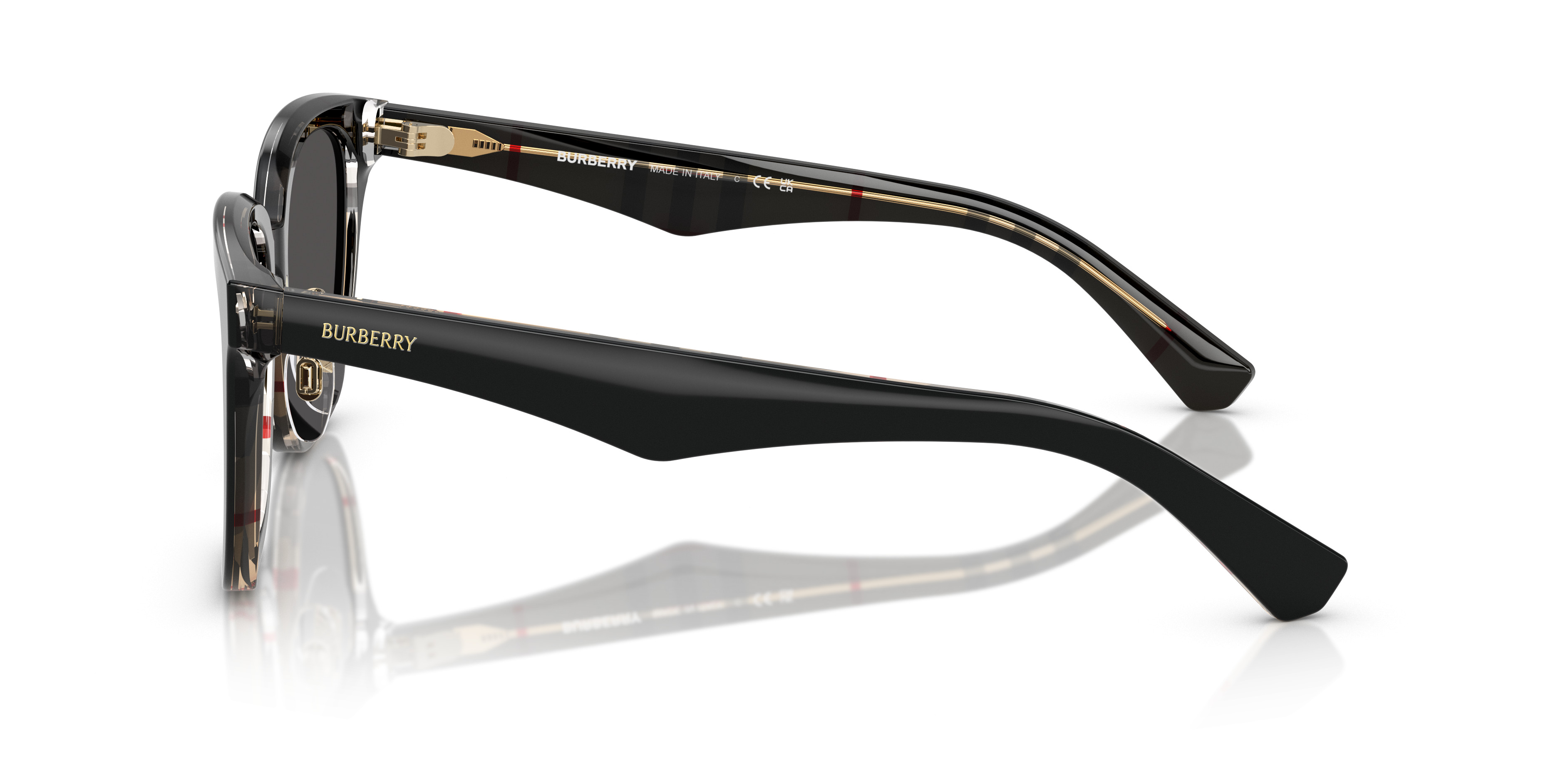Burberry Tortoise Frame Sunglasses with Dark Lenses Buy BURBERRY Classic Unisex Tortoise Acetate Dark Grey Lens  main image 3