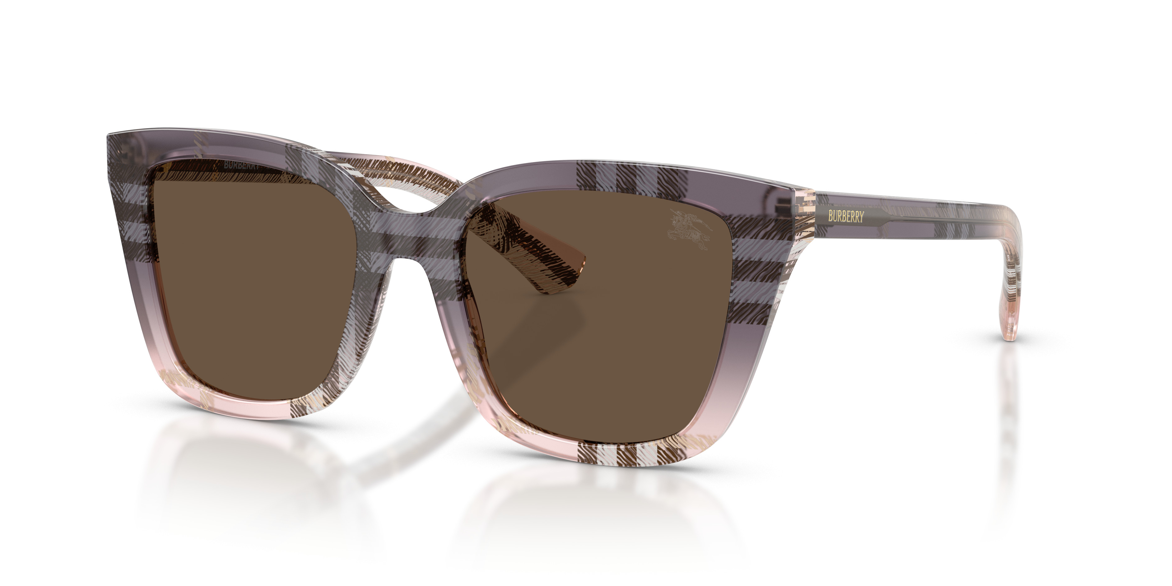 Burberry BE4487 422073 Sunglasses Check Rose Cat Eye Frame, Brown Lenses burberry-be4434-414673.jpg main image 2