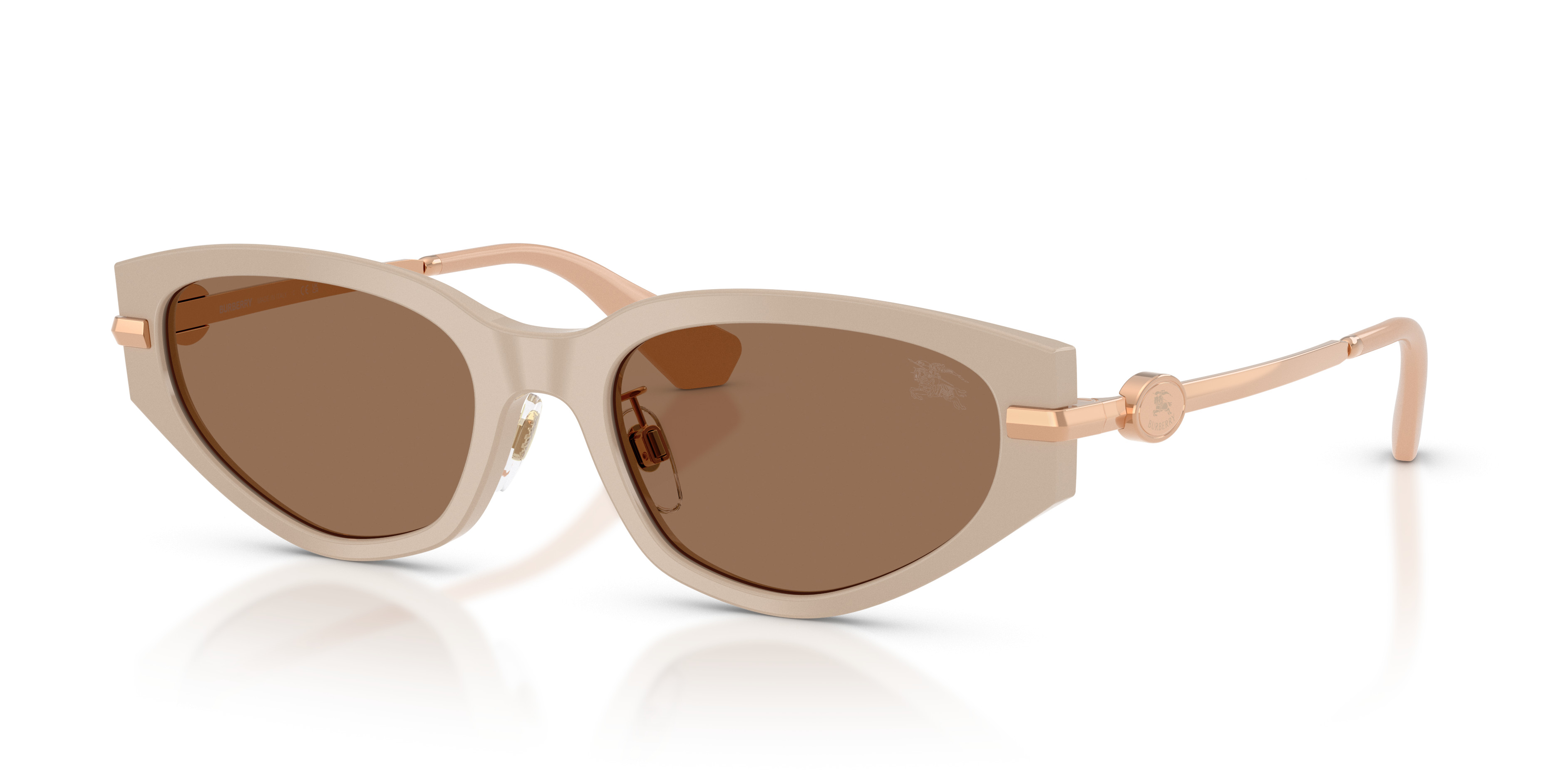 ?AUTHENTIC ?Burberry Sunglasses with Case FIRM Check Square Sunglasses in Black/check | Burberry® Official main image 3