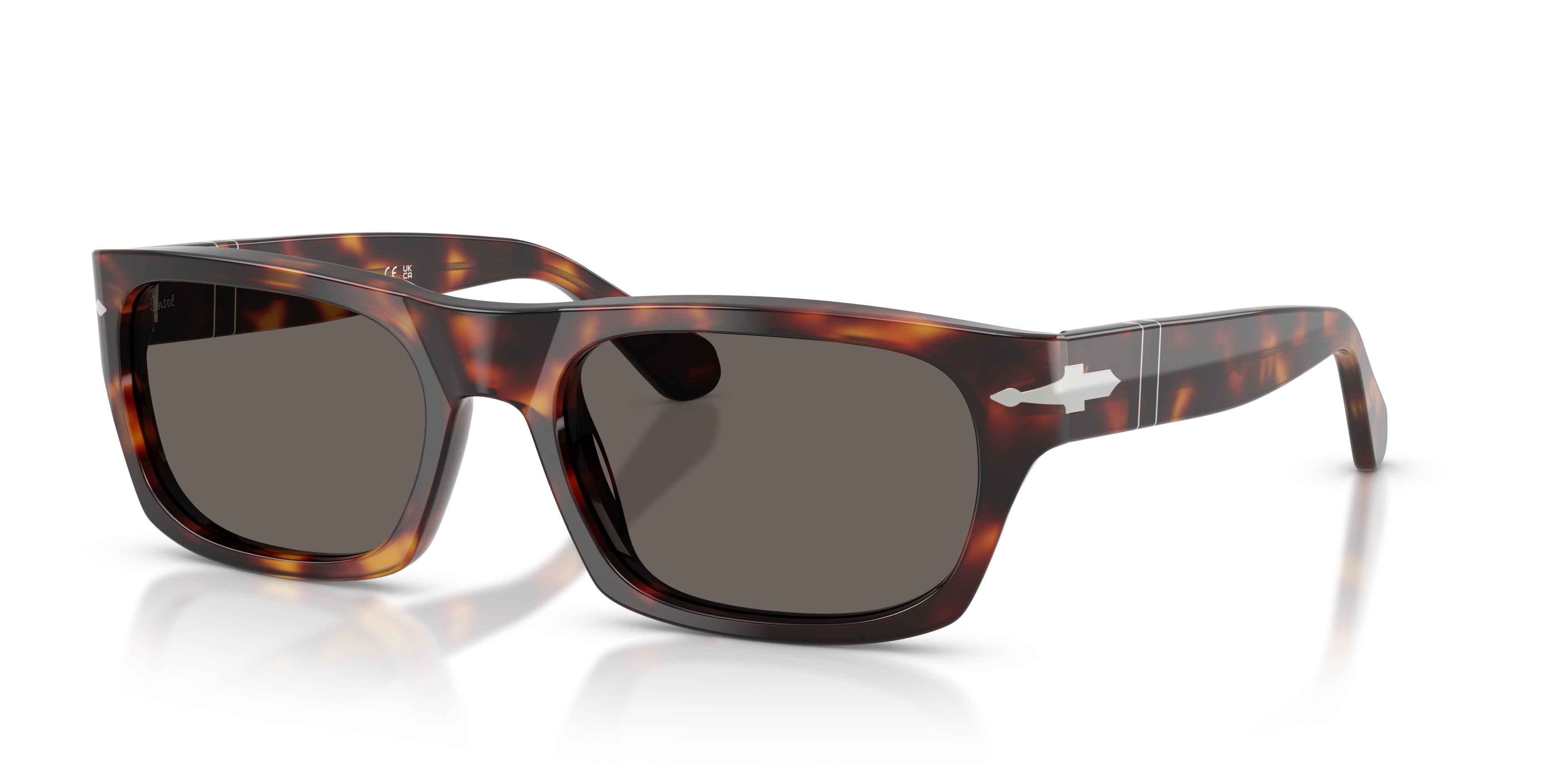 ? PERSOL 3081-S Sunglasses — Brown Frame w/ Mirrored Lenses ? Amazon.com: Persol Unisex PO3313S Square Sunglasses, Brown  main image 3