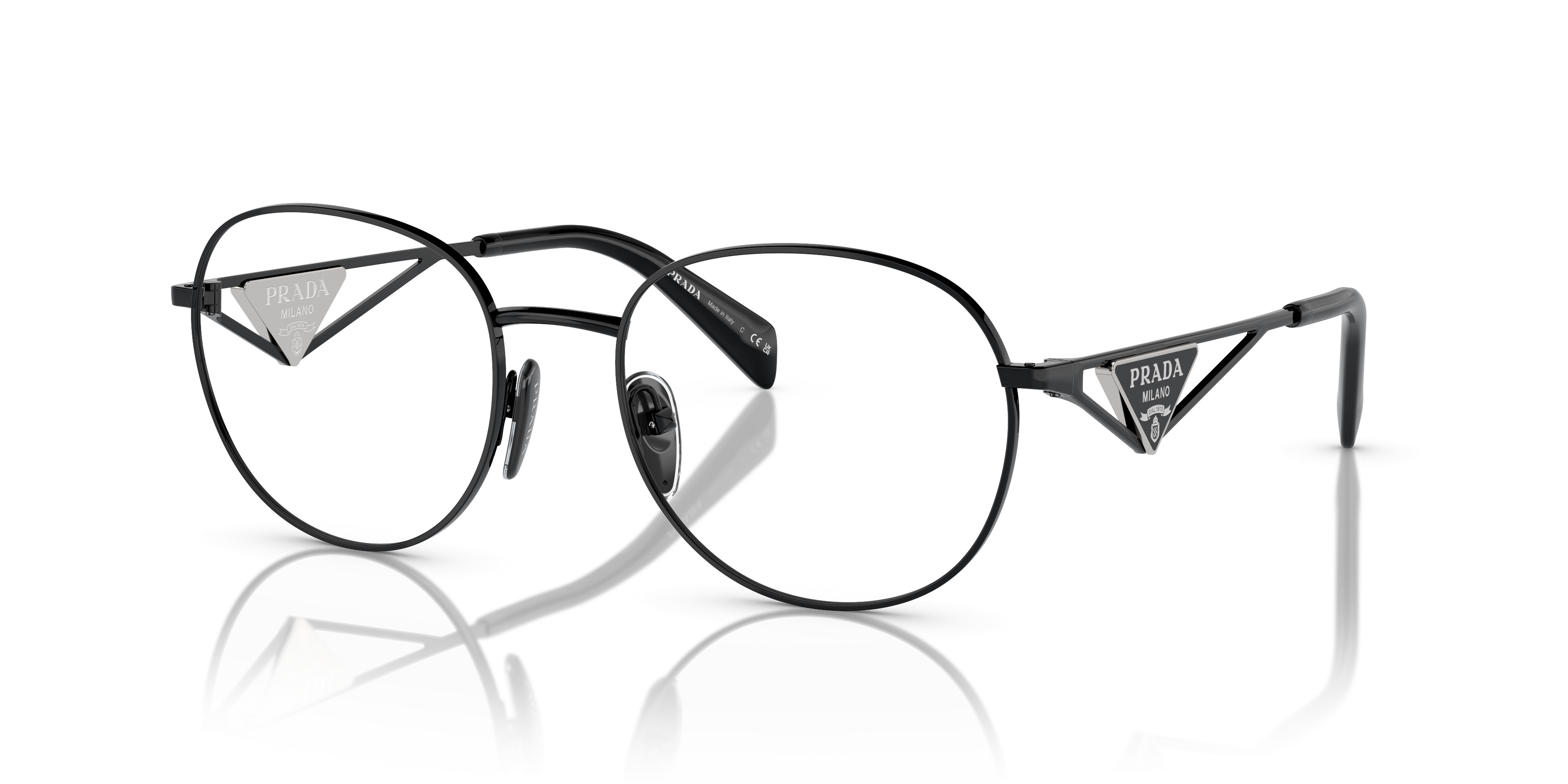 PR A50V Eyeglasses - Prada Authorized Retailer | coolframes.com 