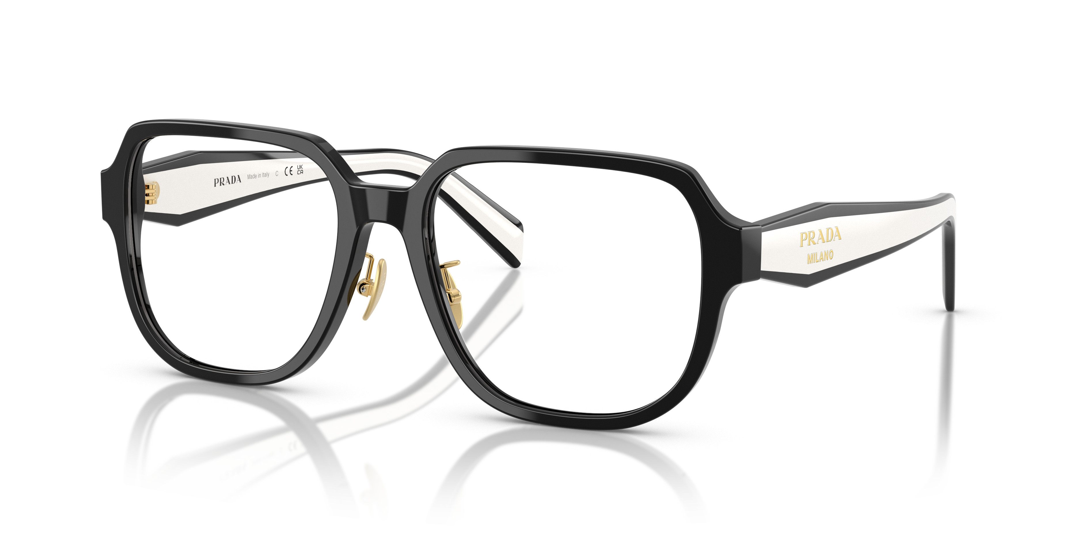 Prada Chic Chunky Eyeglasses PR B06VD Eyeglasses - Prada Authorized Retailer | coolframes  main image 4